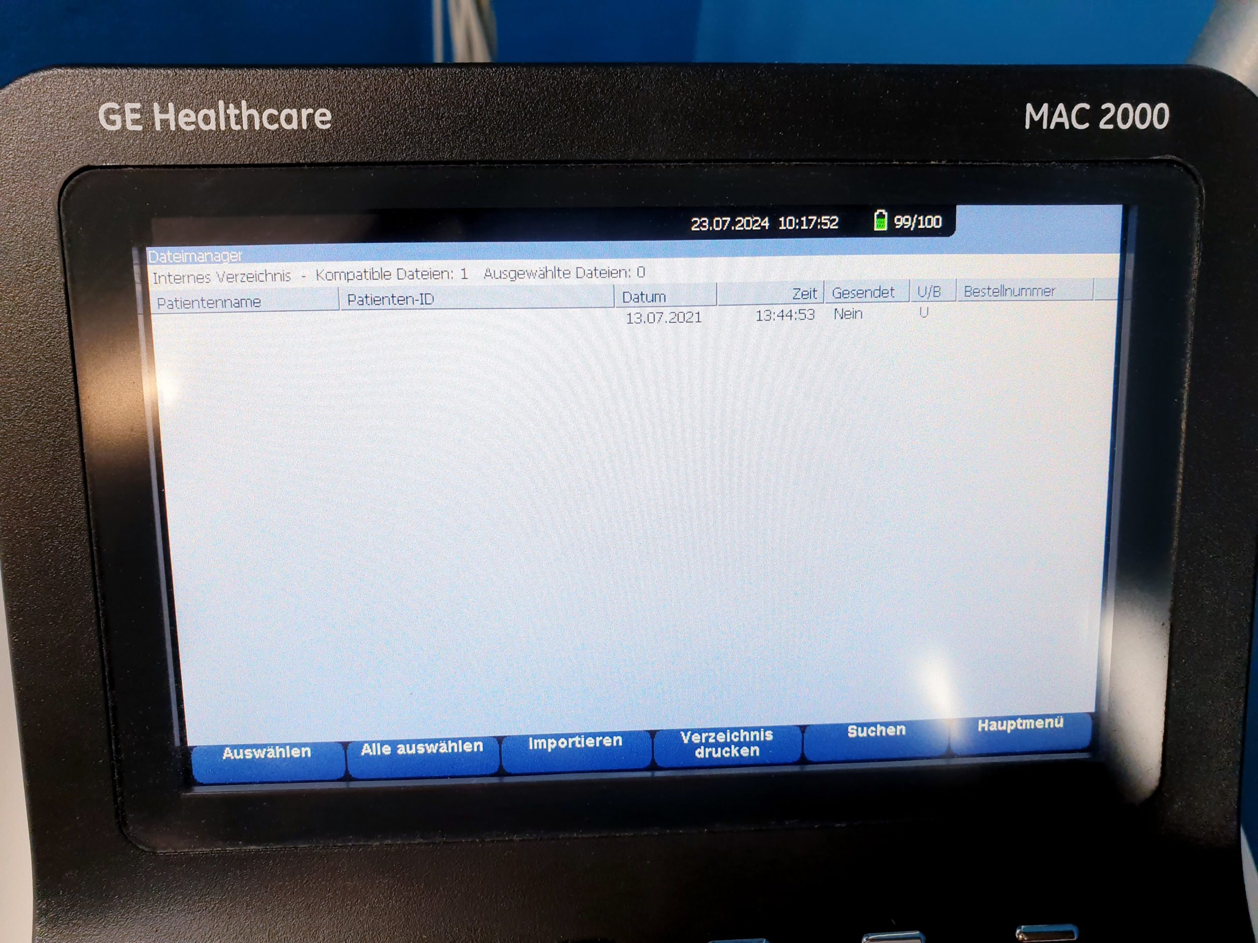GE MAC 2000 EKG Maschine + KISS Sauganlage thumbnail 5