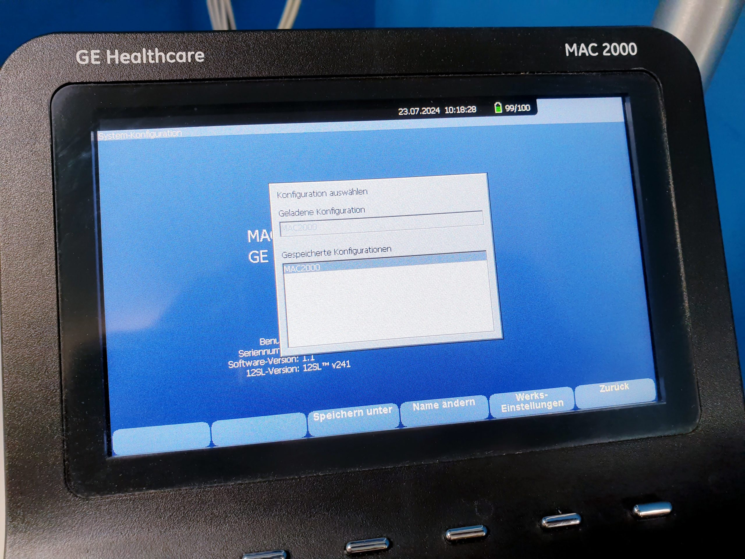 GE MAC 2000 EKG Maschine + KISS Sauganlage thumbnail 6