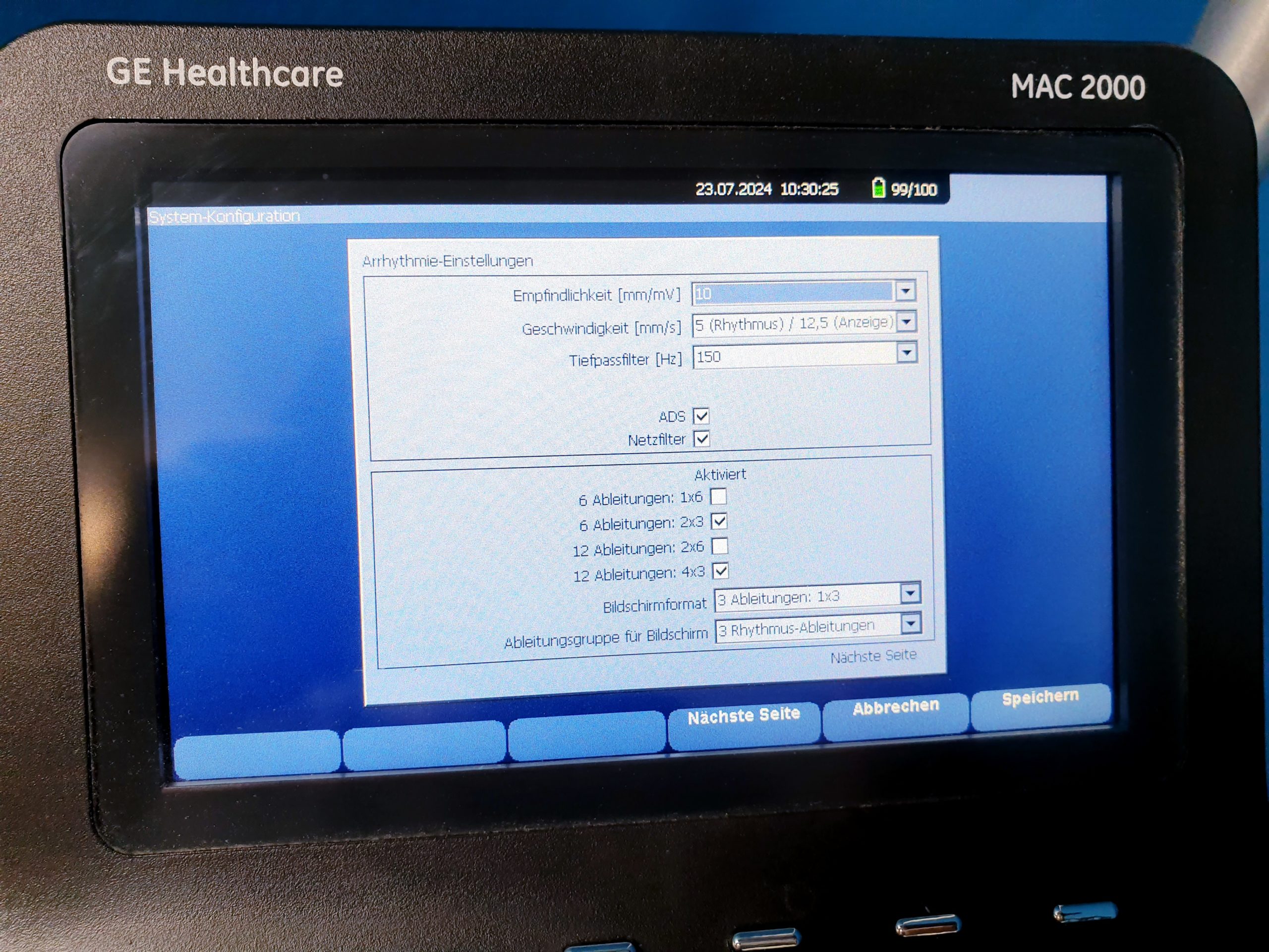 GE MAC 2000 EKG Maschine + KISS Sauganlage thumbnail 21