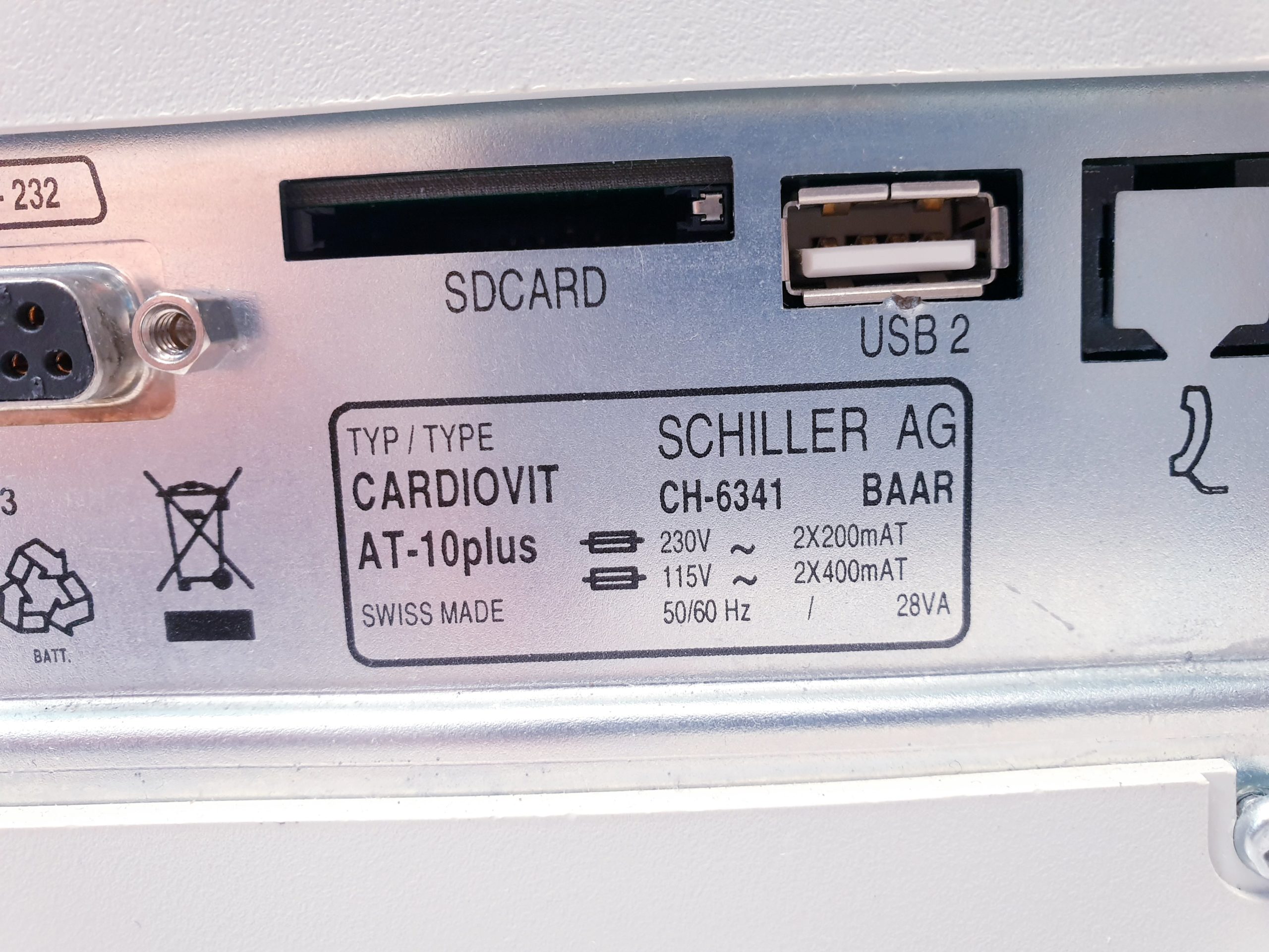 Schiller AT-10 PLUS EKG 12 Kanal Gerät mit LCD Display thumbnail 8