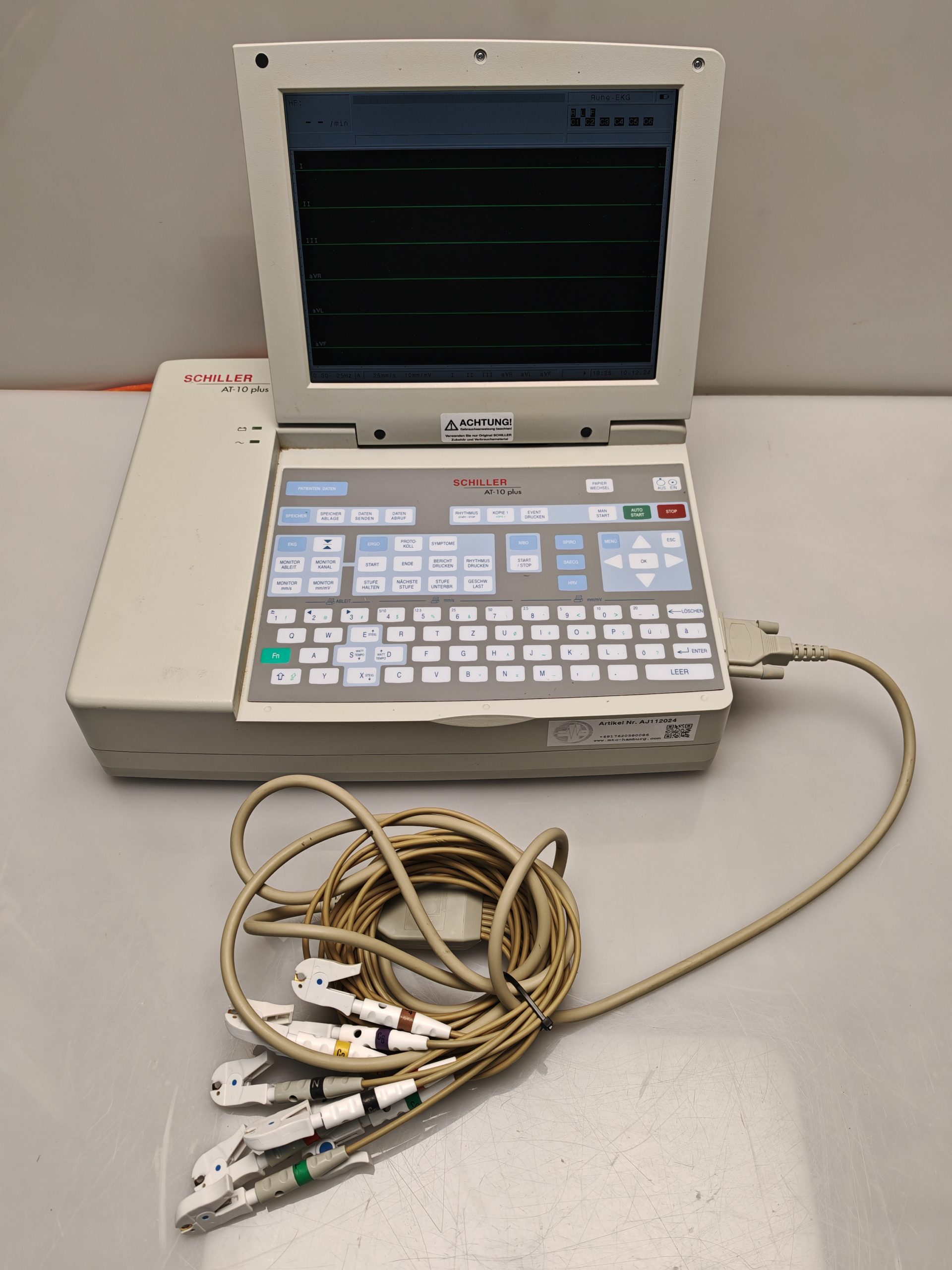 Schiller AT-10 PLUS EKG 12 Kanal Gerät mit LCD Display thumbnail 12