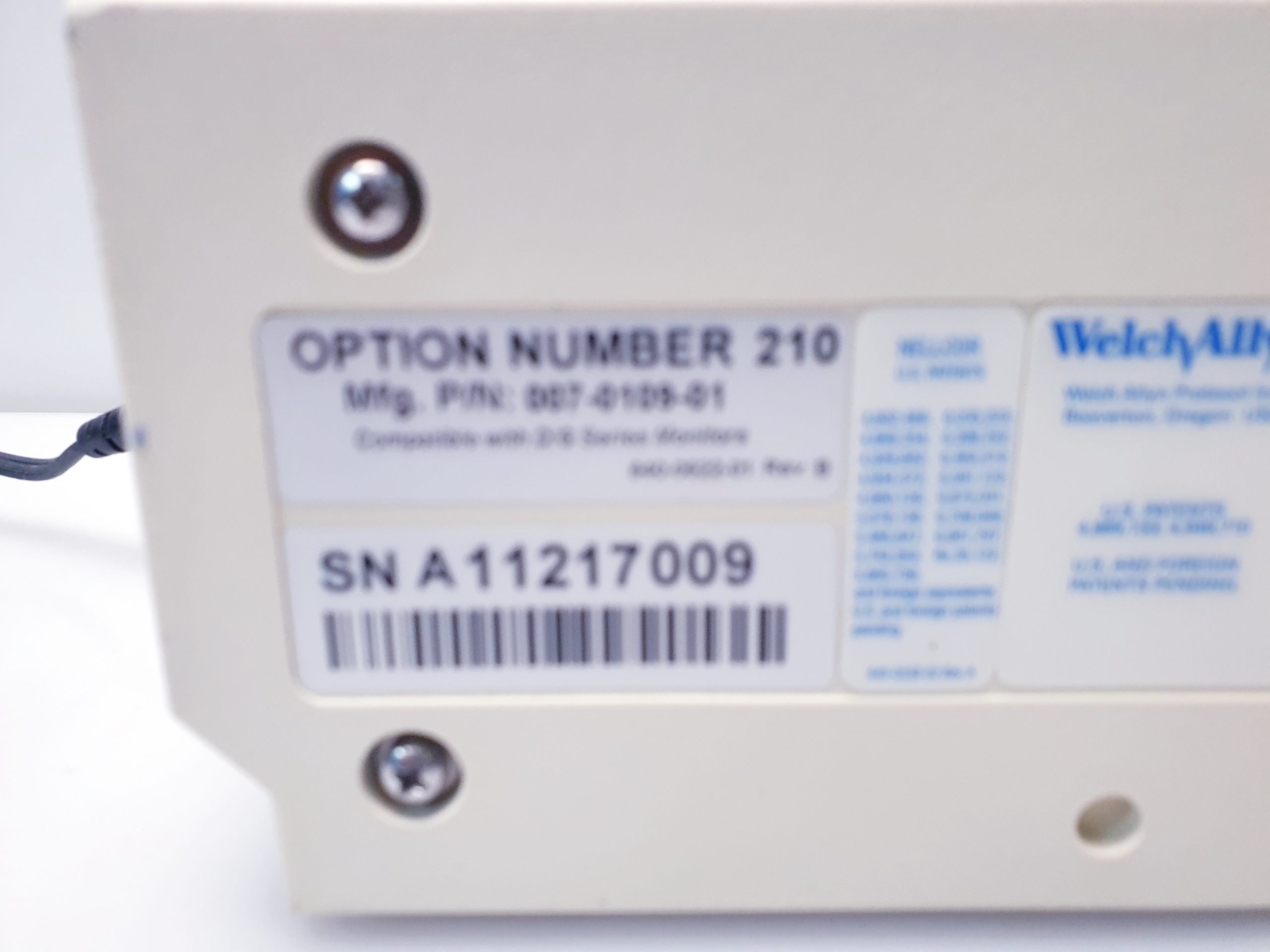 Welch Allyn propaq Encore 202EL Multi Parameter Patient Monitor EKG – SpO2 und NIBp thumbnail 18