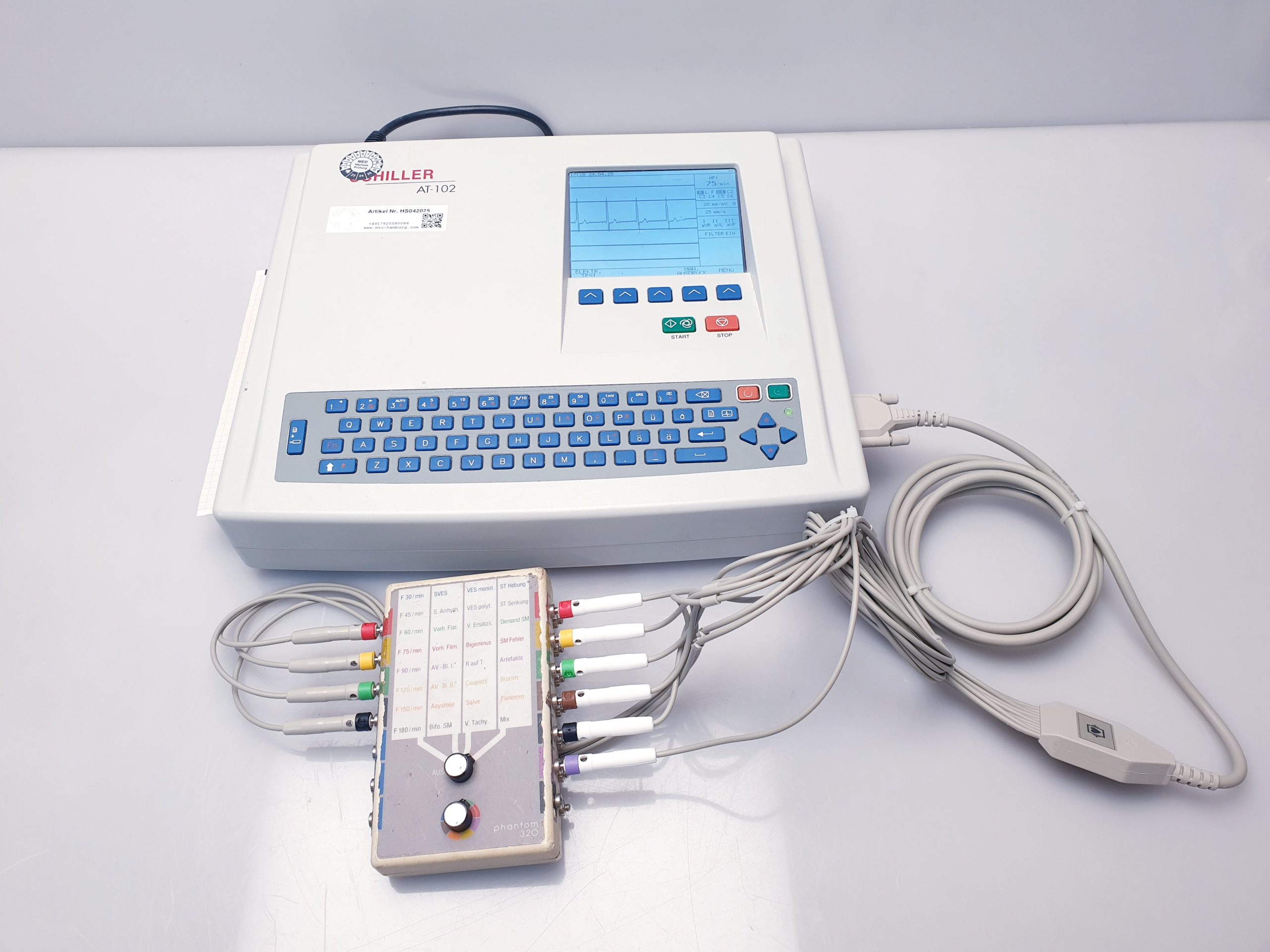 Schiller AT-102 plus – EKG – mit Patientenkabel — image 1 of 11