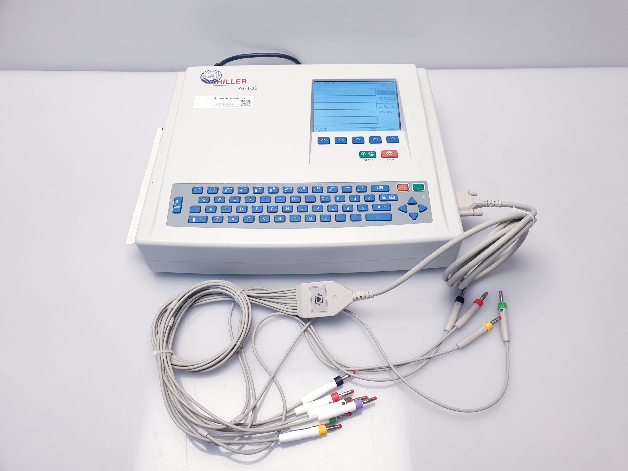 Schiller AT-102 plus – EKG – mit Patientenkabel thumbnail 2