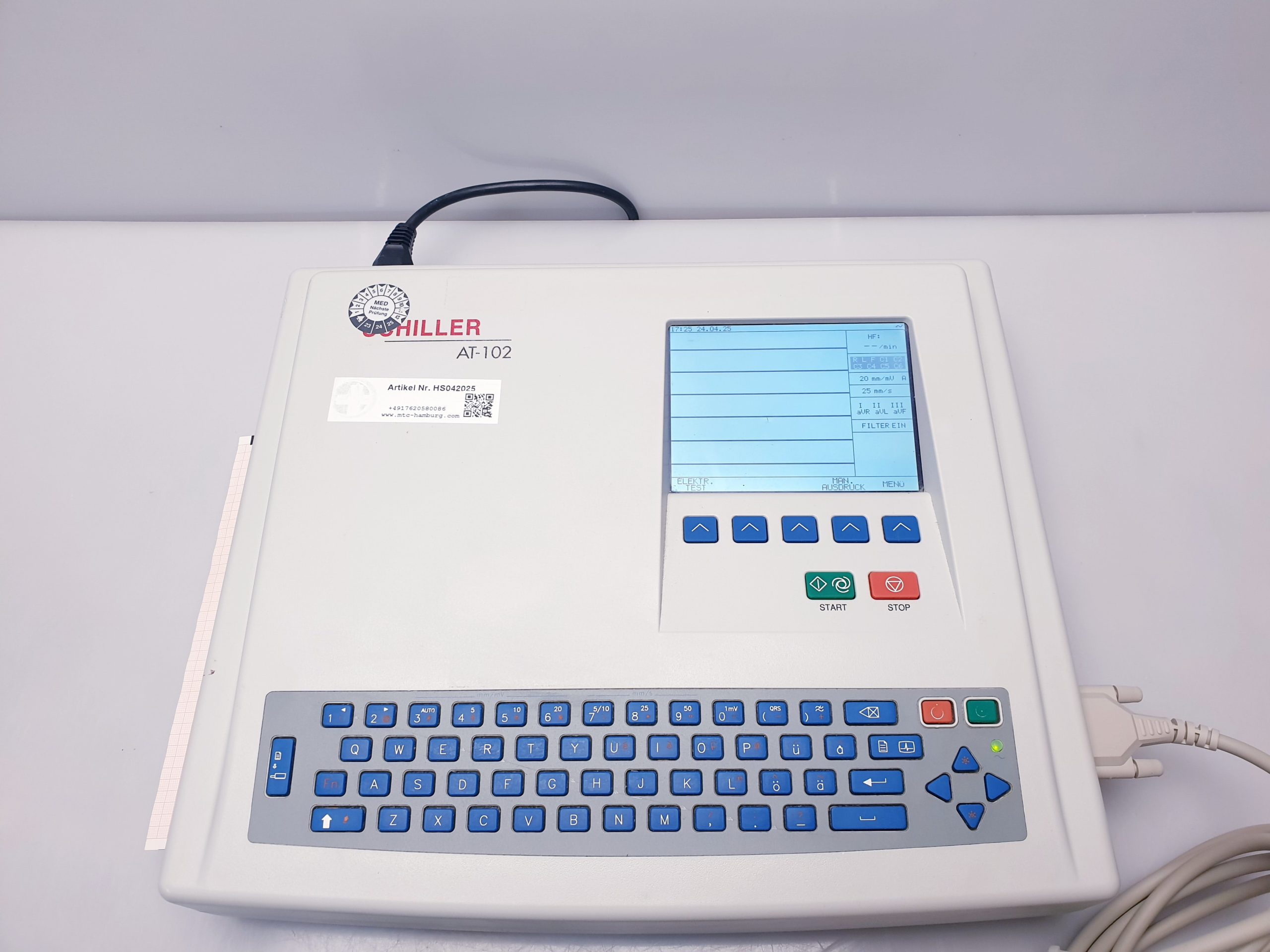 Schiller AT-102 plus – EKG – mit Patientenkabel thumbnail 3