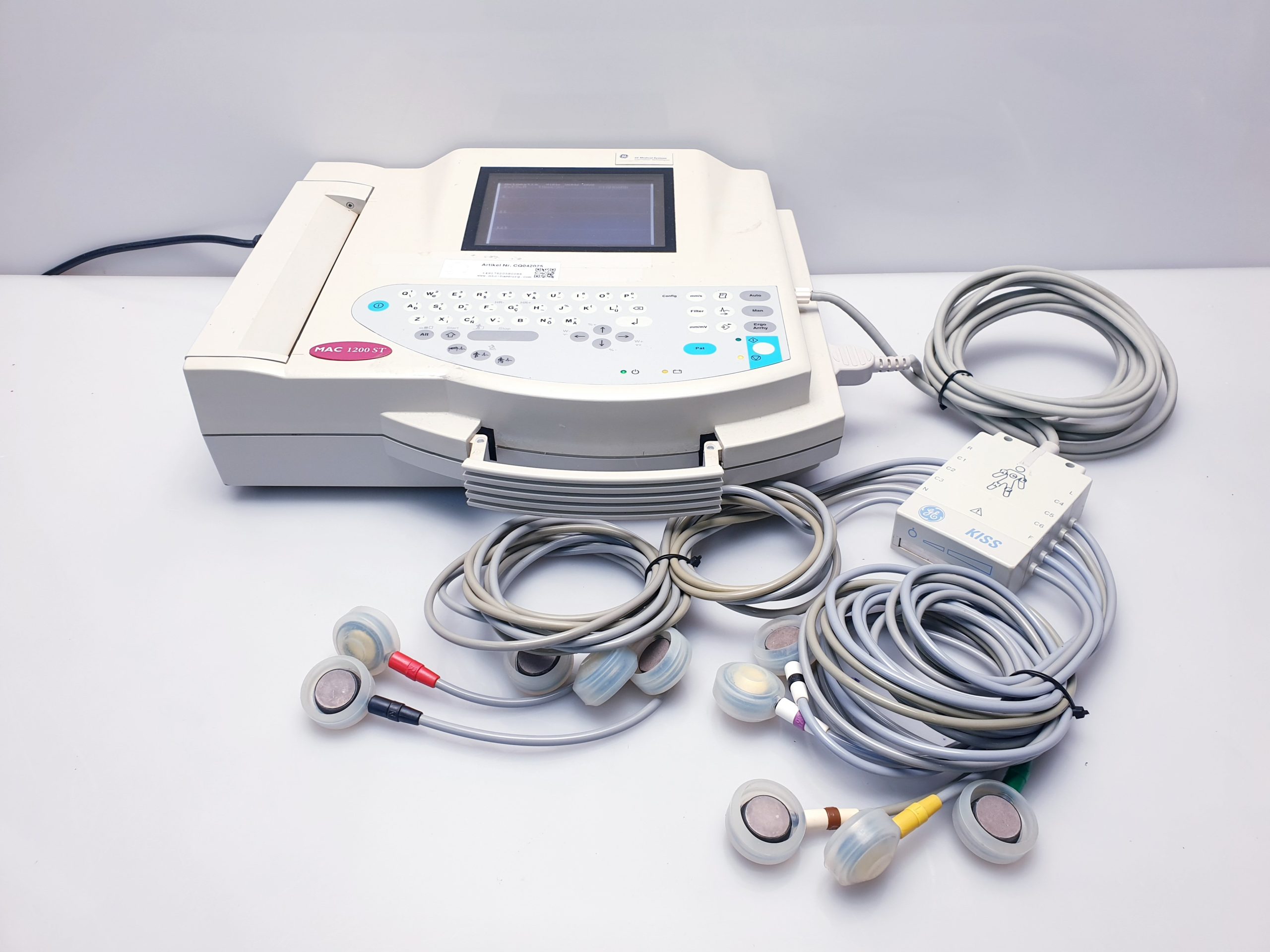 GE MAC 1200 ST EKG + KISS Sauger Ohne Pumpe — image 1 of 10