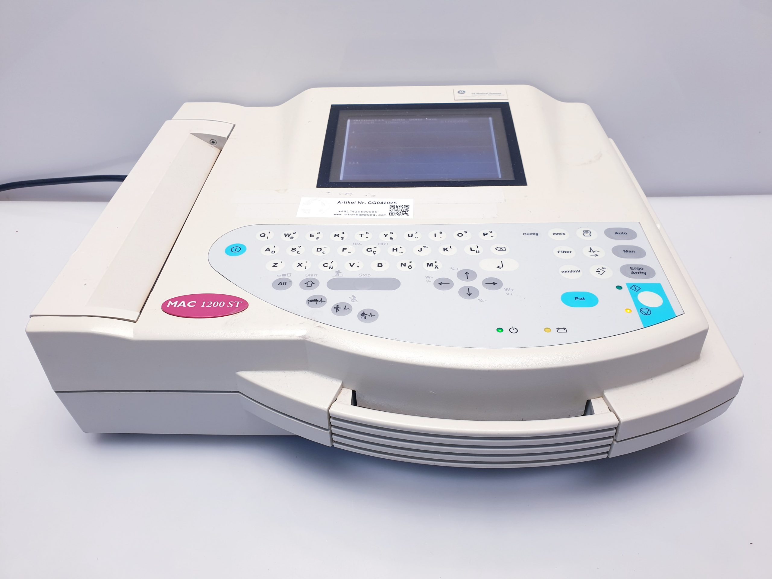 GE MAC 1200 ST EKG + KISS Sauger Ohne Pumpe thumbnail 3