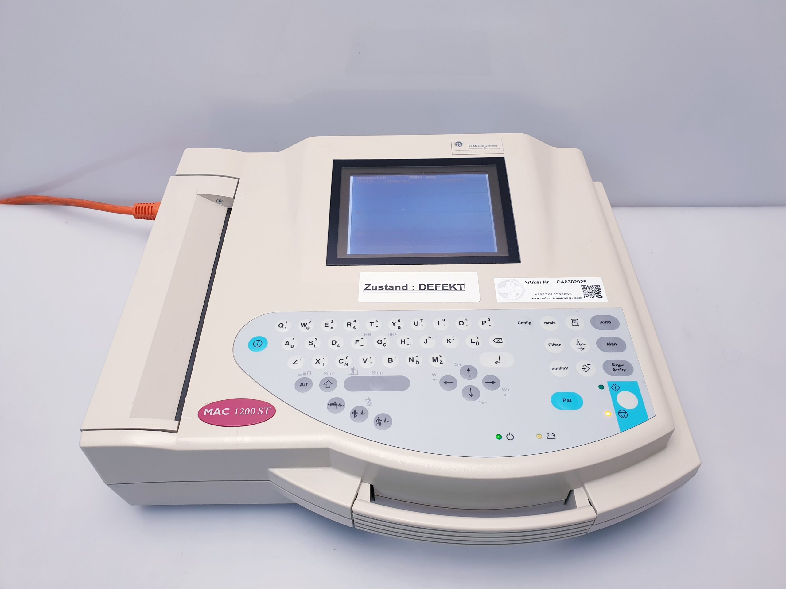 GE MAC 1200 ST EKG ungeprüft — image 1 of 9