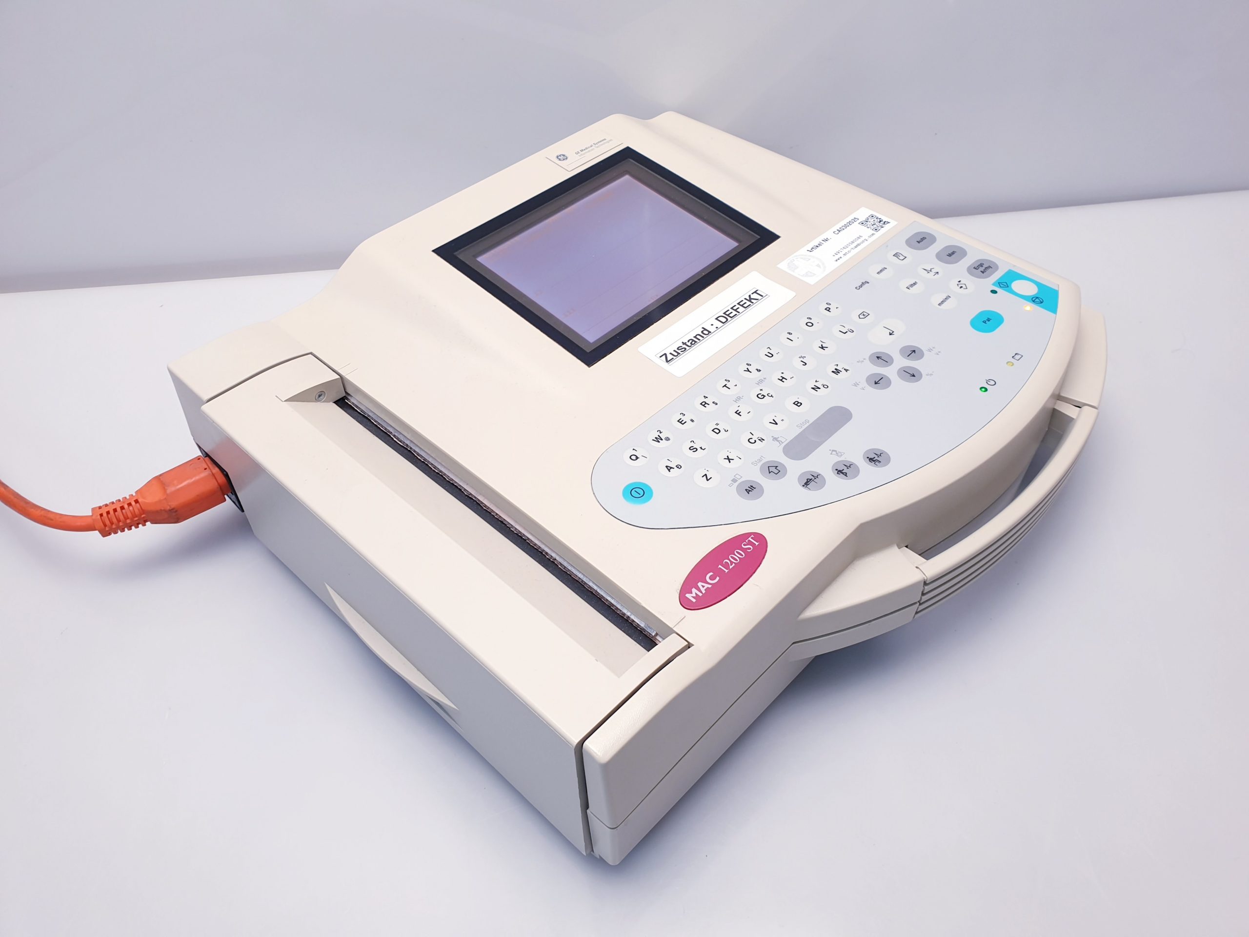 GE MAC 1200 ST EKG ungeprüft thumbnail 4
