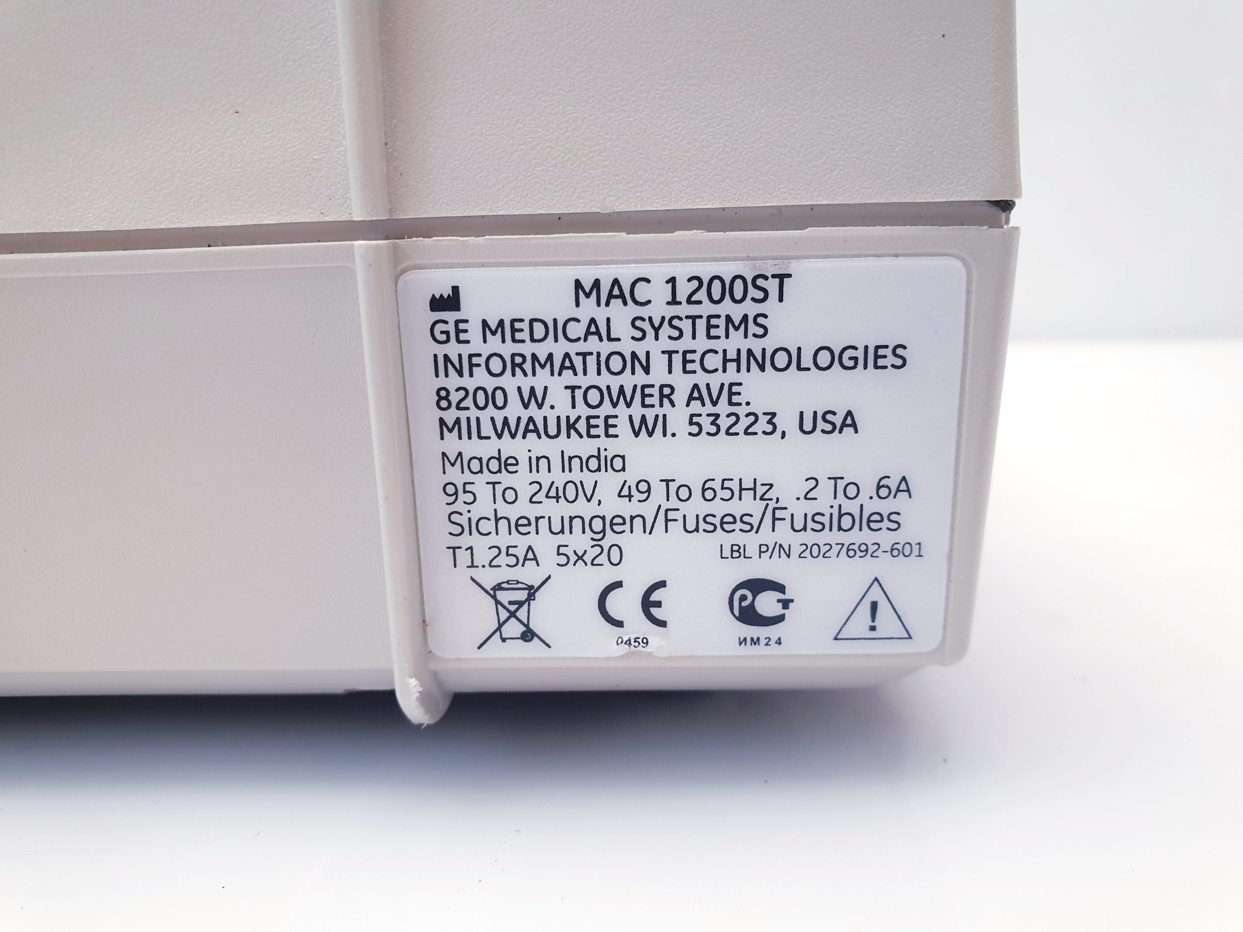 GE MAC 1200 ST EKG ungeprüft thumbnail 8