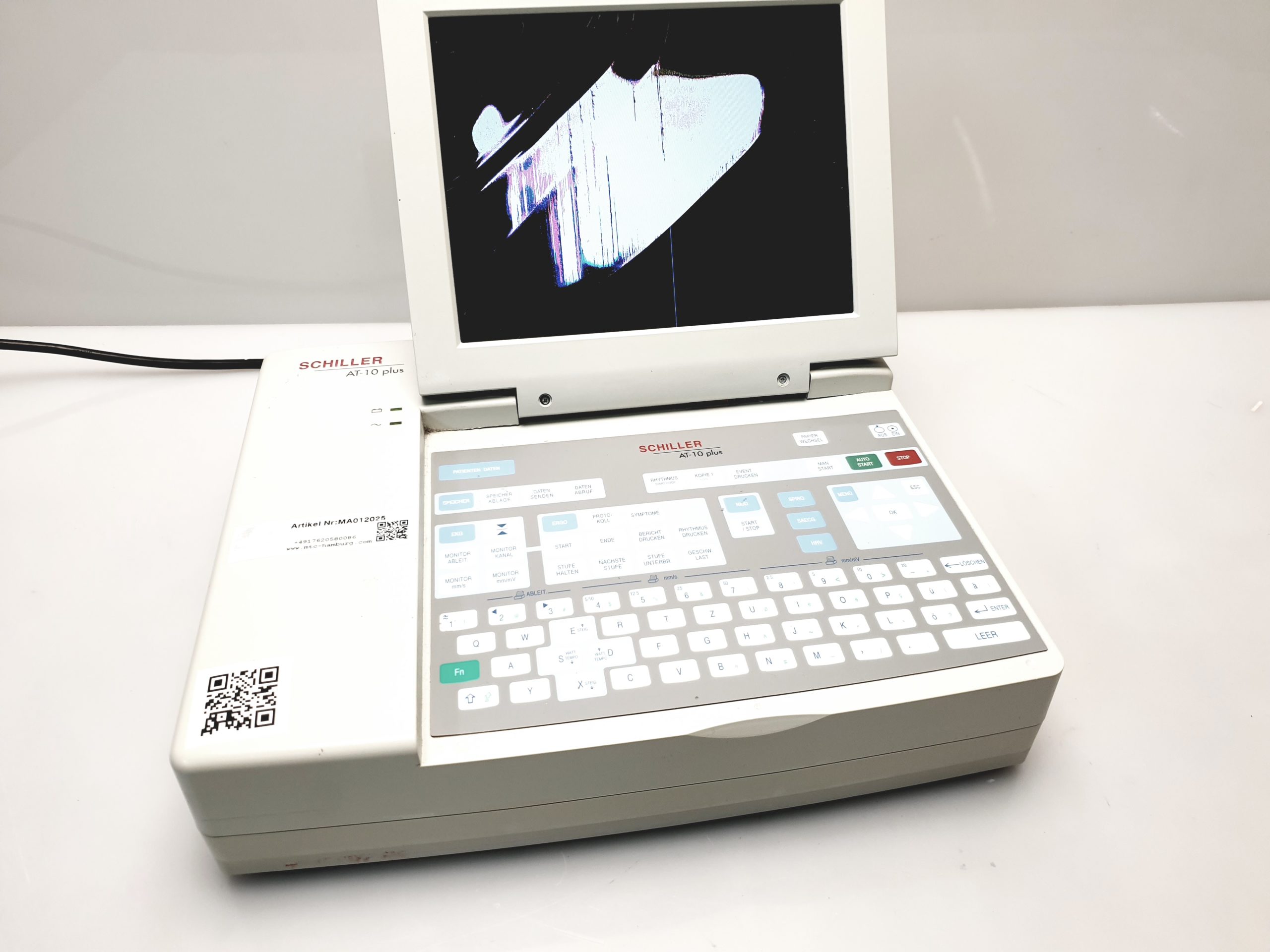 Schiller AT-10 Plus EKG Gerät ohne Zubehör Displayschaden – defekt thumbnail 2