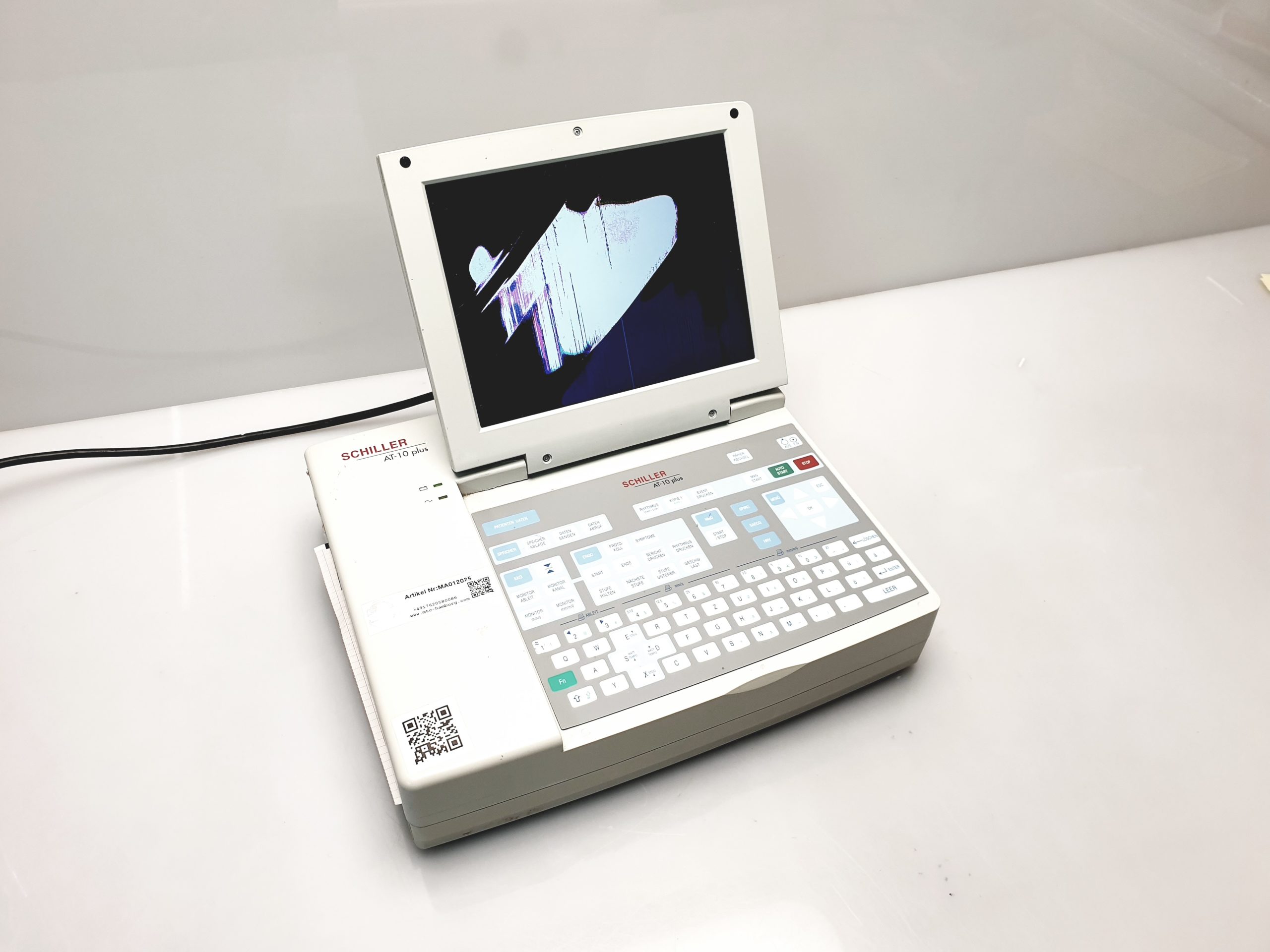 Schiller AT-10 Plus EKG Gerät ohne Zubehör Displayschaden – defekt thumbnail 5