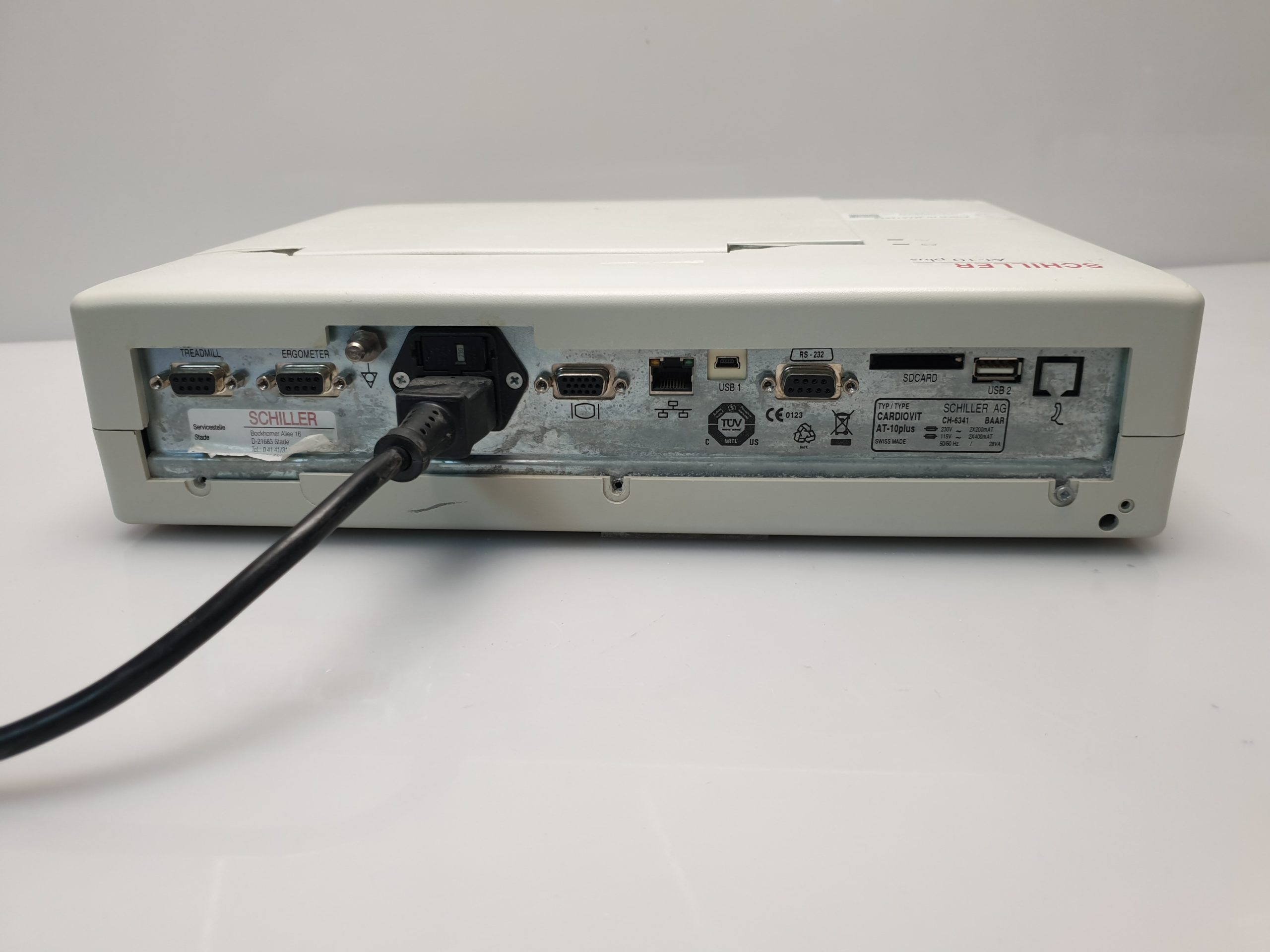 Schiller AT-10 Plus EKG Gerät ohne Zubehör Displayschaden – defekt thumbnail 8