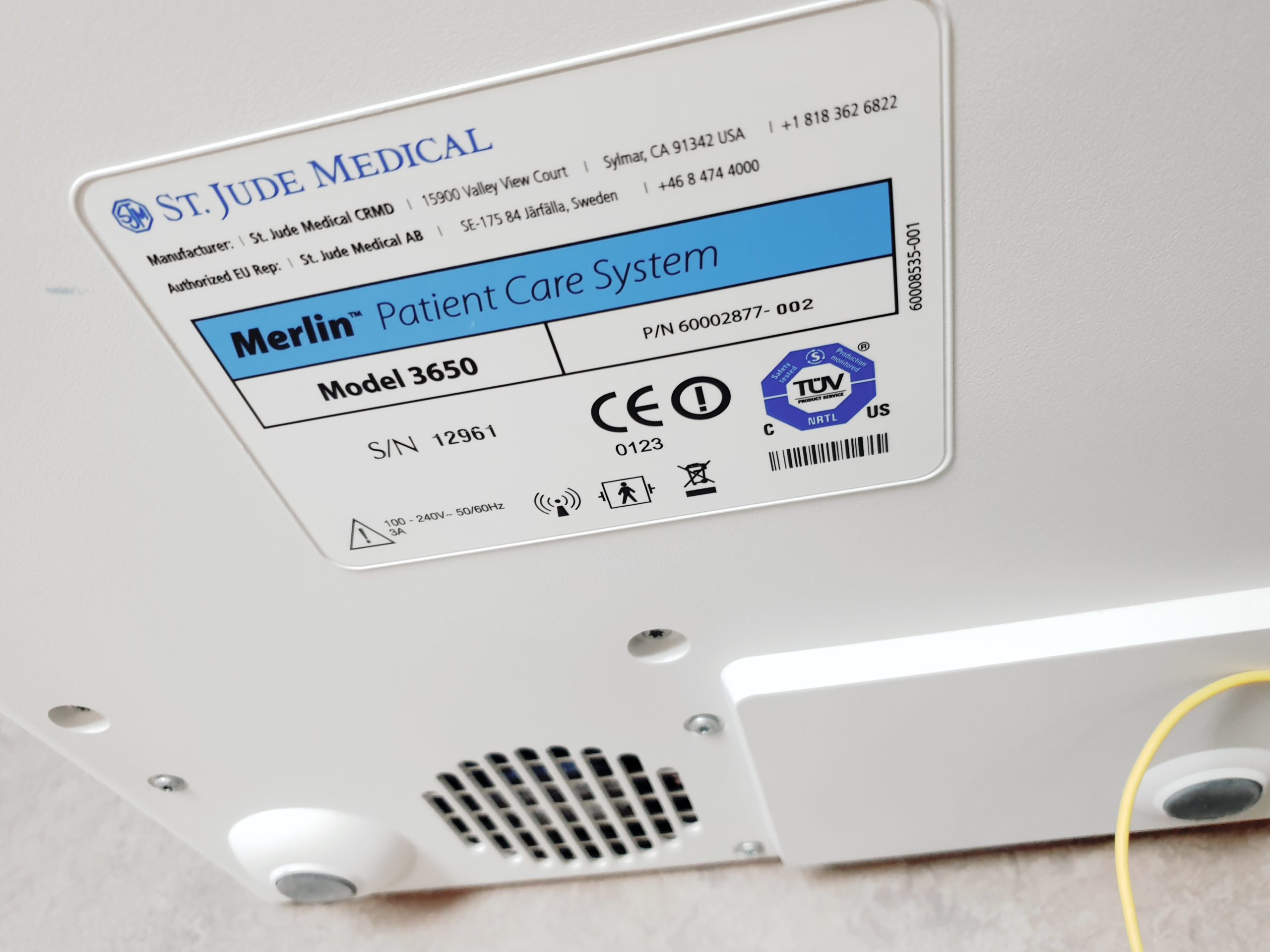 ST JUDE Merlin 3650 Patient Car System thumbnail 5