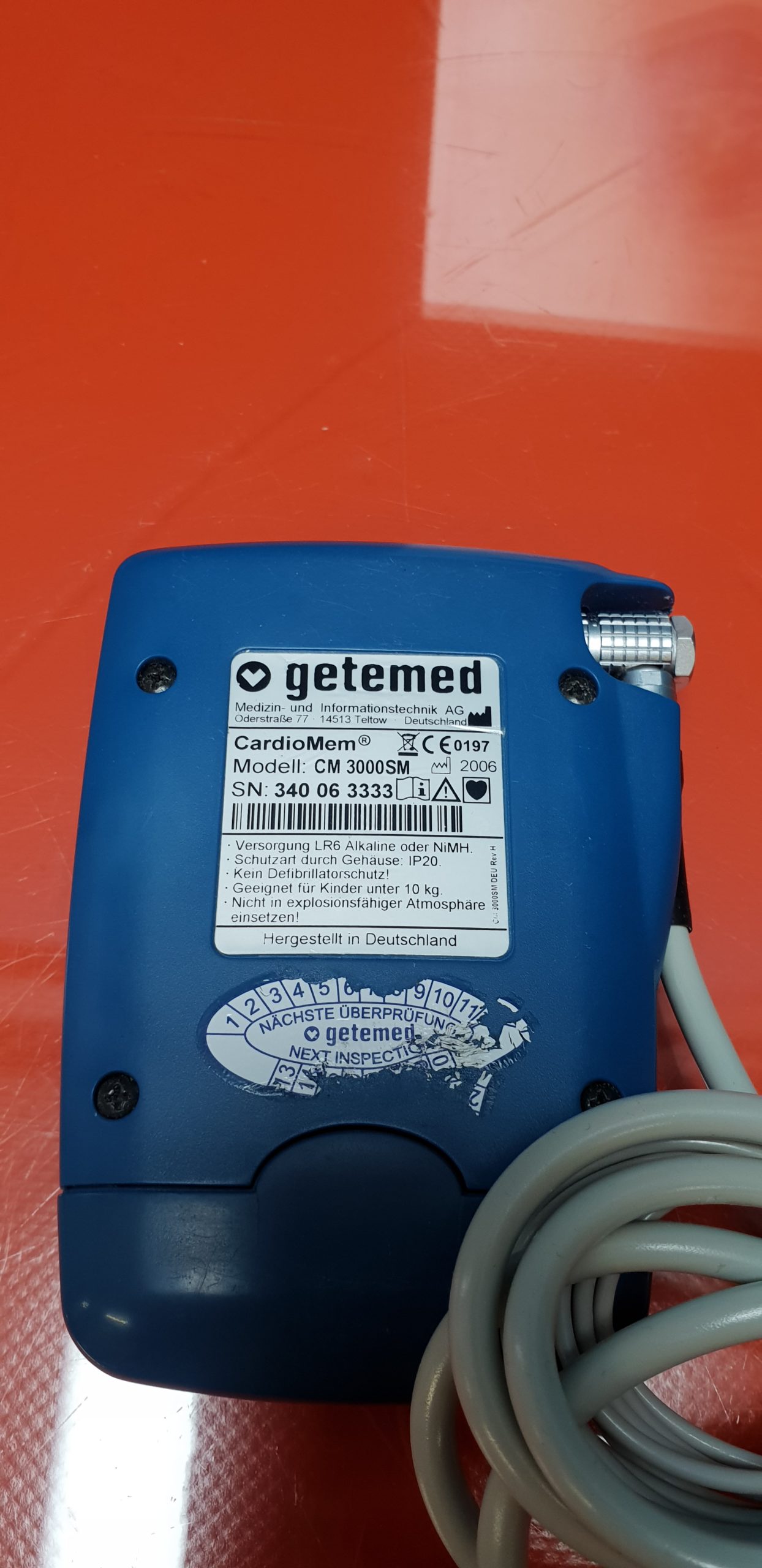 Getemed CardioMem CM 3000SM 24hr Holter ECG Recorder — image 1 of 2