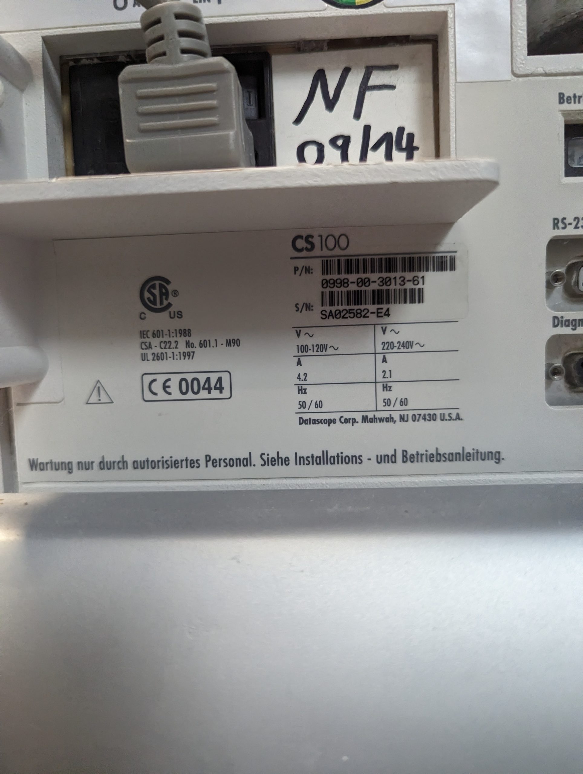 Maquet Datascope CS100 Balloonpumpe thumbnail 16