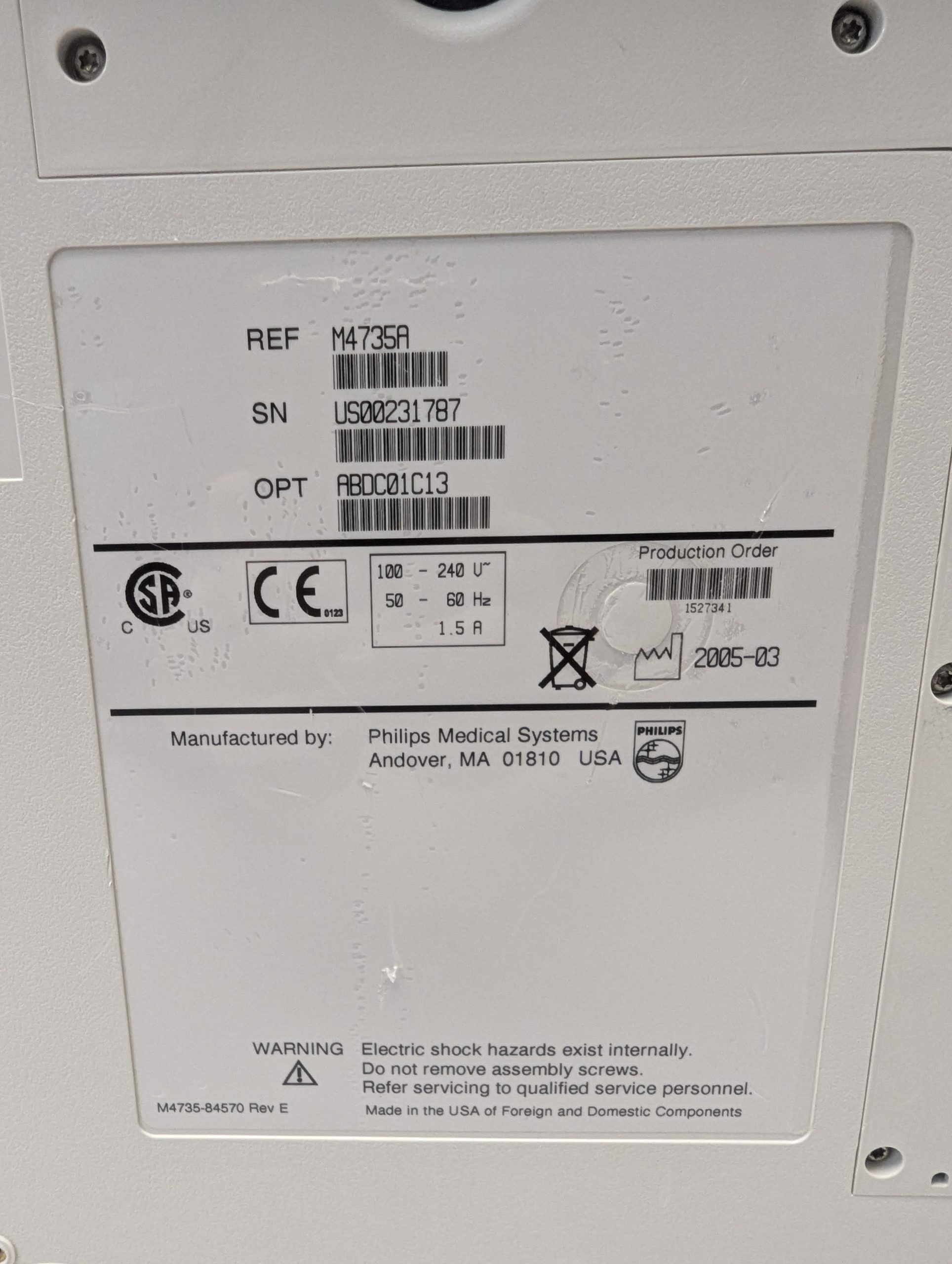 PHILIPS HeartStart XL Defibrillator thumbnail 13