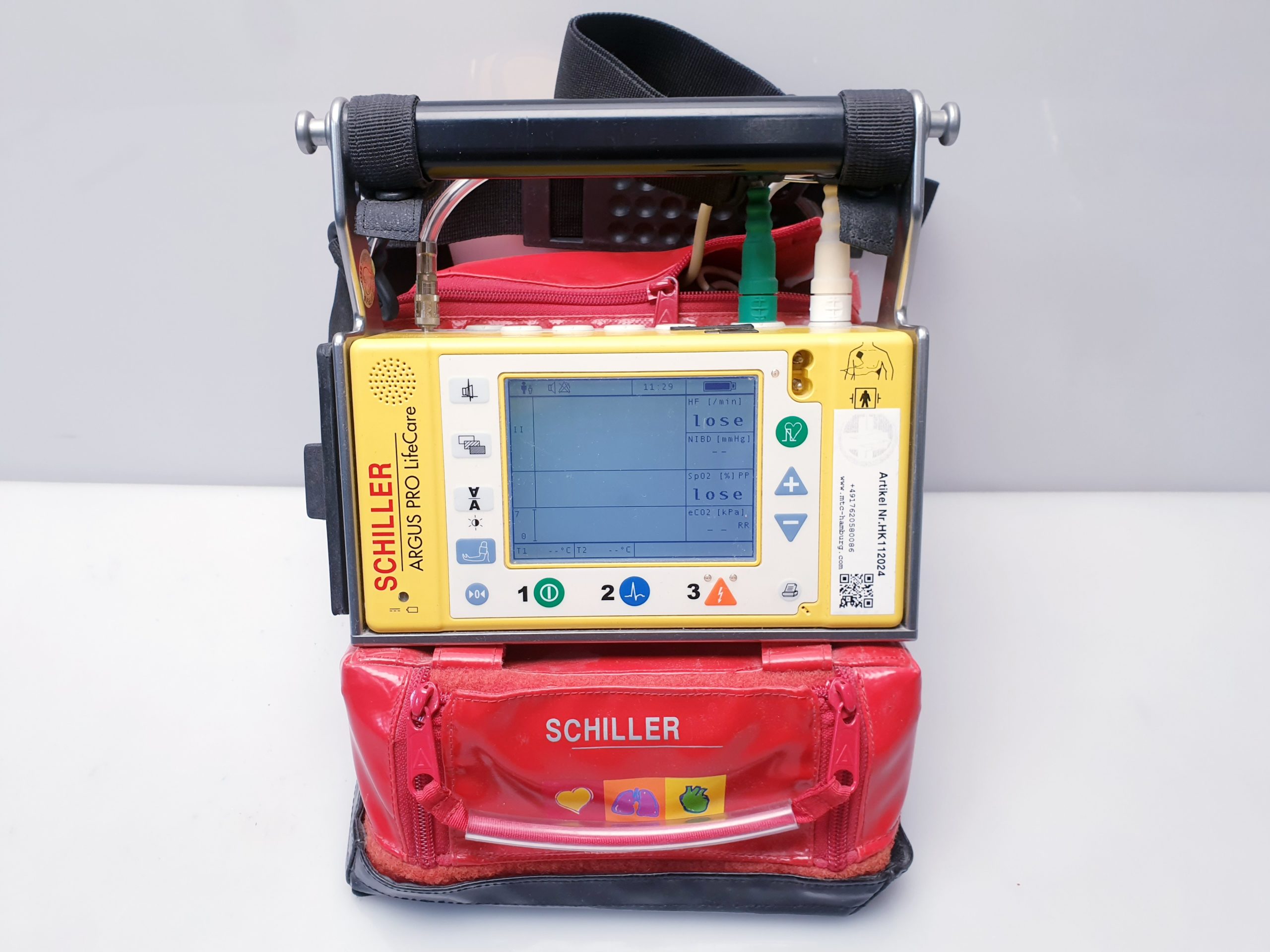 Schiller ARGUS Pro LifeCare Notfall AED Defibrillator thumbnail 3