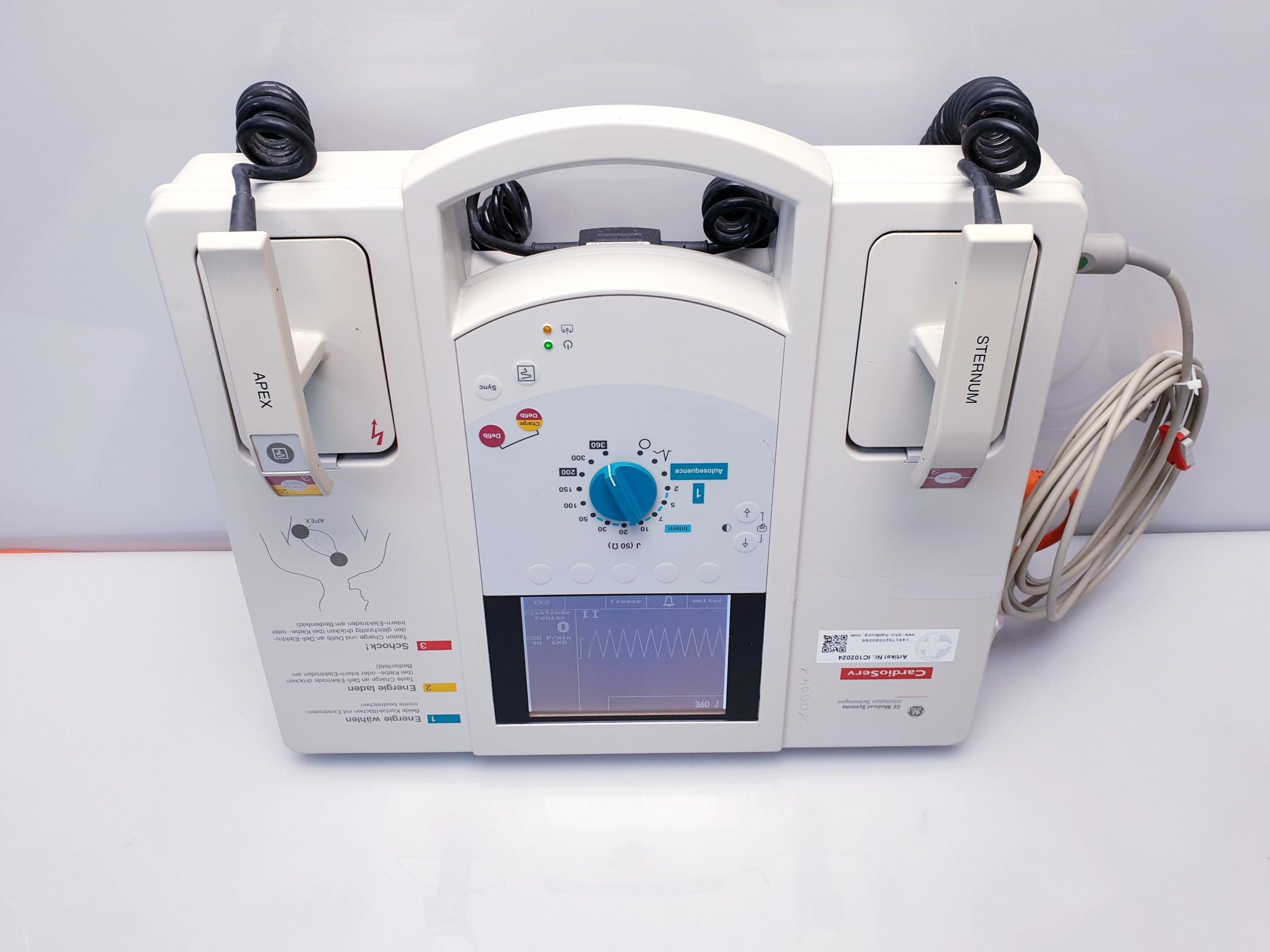 GE Hellige Cardioserv Defibrillator Hellige Cardioserv Defibrillator thumbnail 5