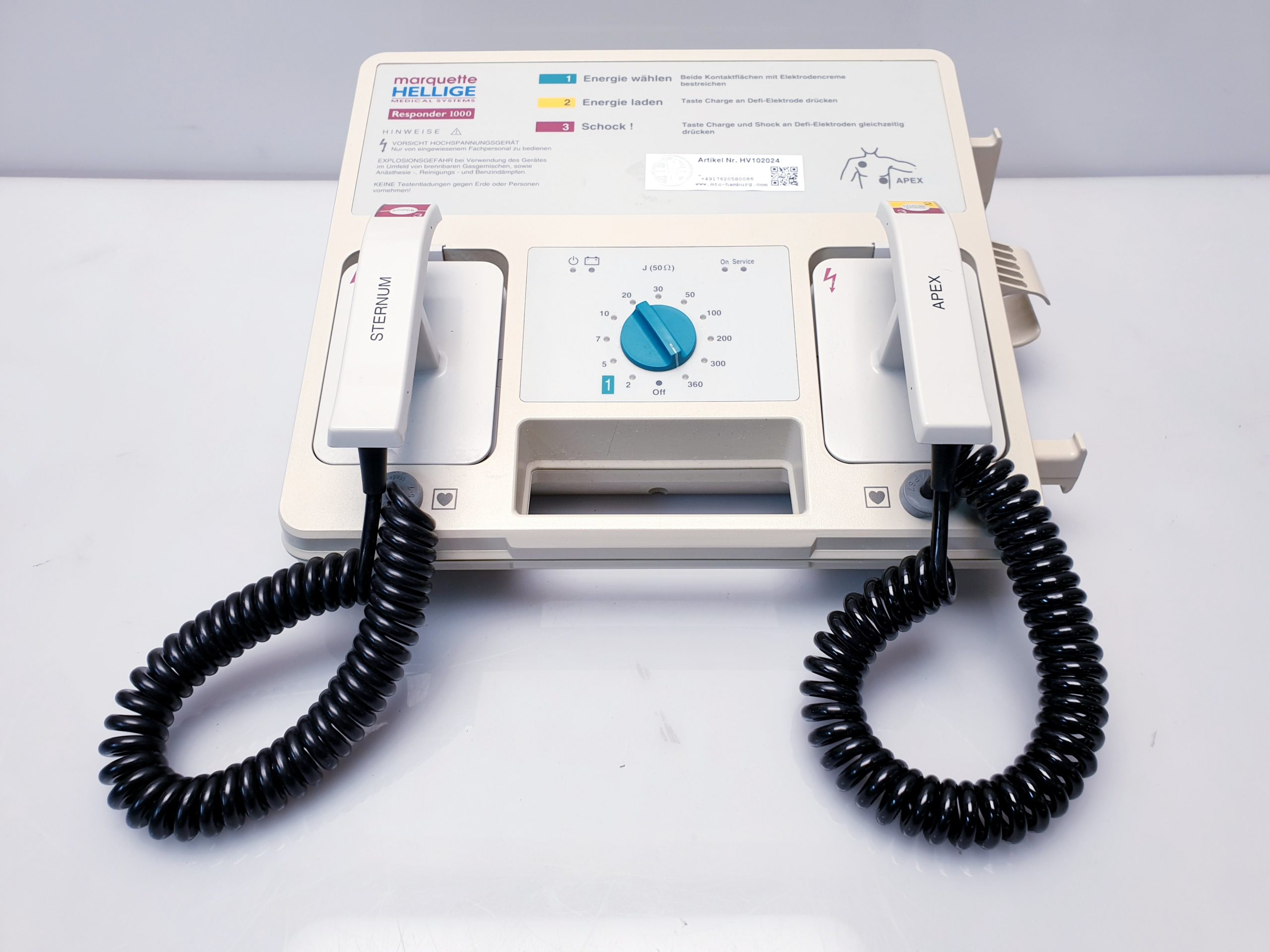 GE Healthcare Hellige Marquette Responder 1000 Defibrillator — image 1 of 10