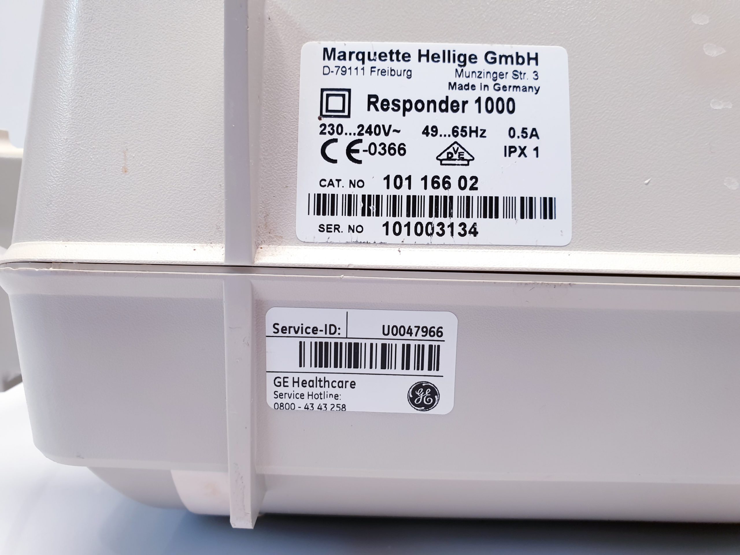 GE Healthcare Hellige Marquette Responder 1000 Defibrillator thumbnail 8