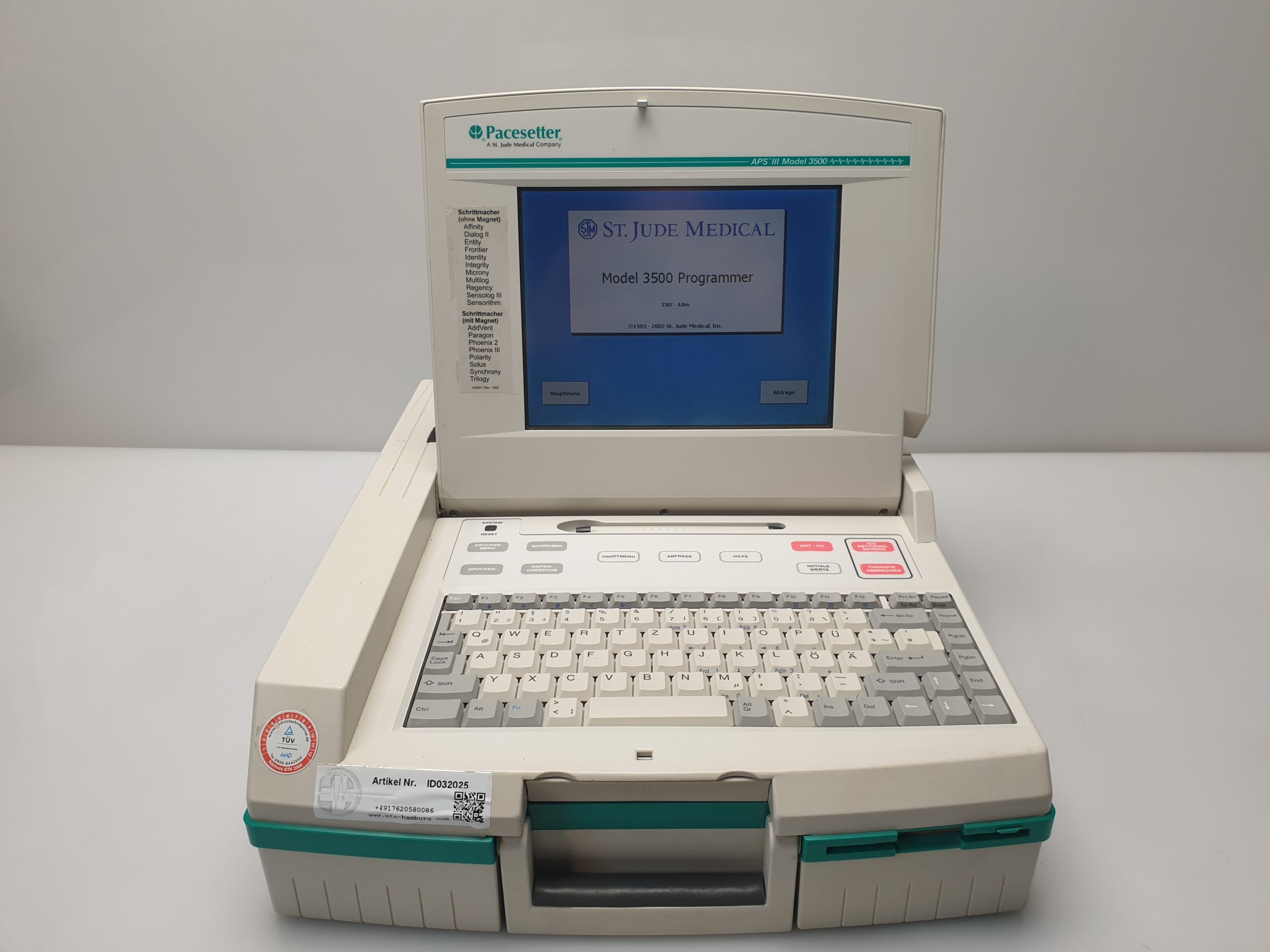 St. Jude Medical Inc. 3500 Pacemaker Programmer — image 1 of 14