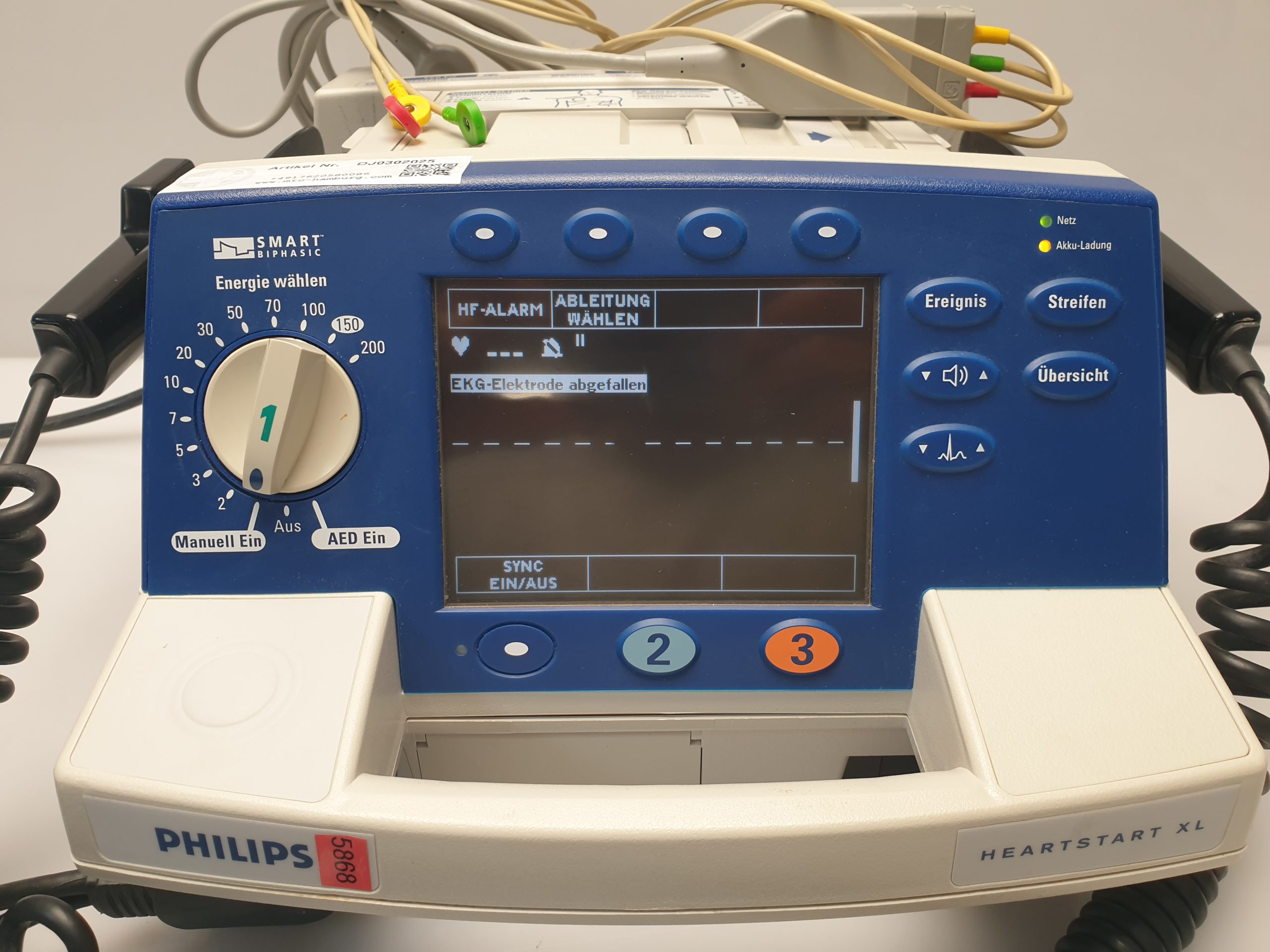 Philips Medical Heartstart XL System Smart Biphasic Defi – Defibrilator thumbnail 4
