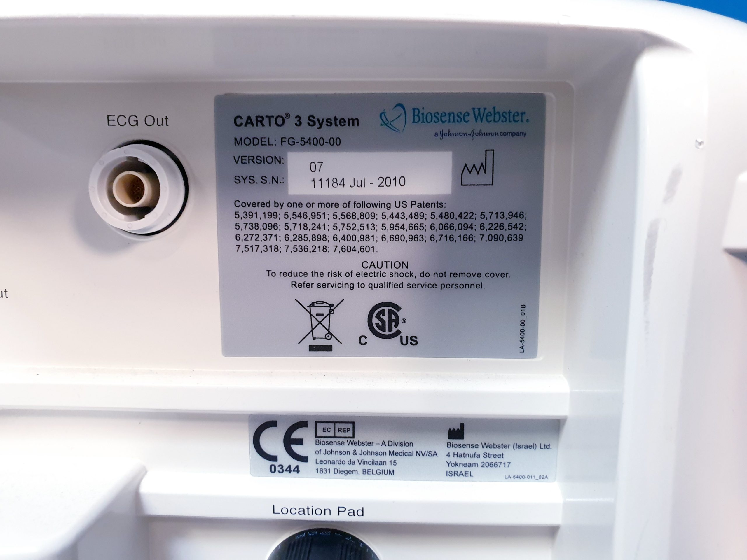 Johnson Johnson Biosense Webster Carto 3 FG-5400-00 Mapping System mit Zubehör thumbnail 37