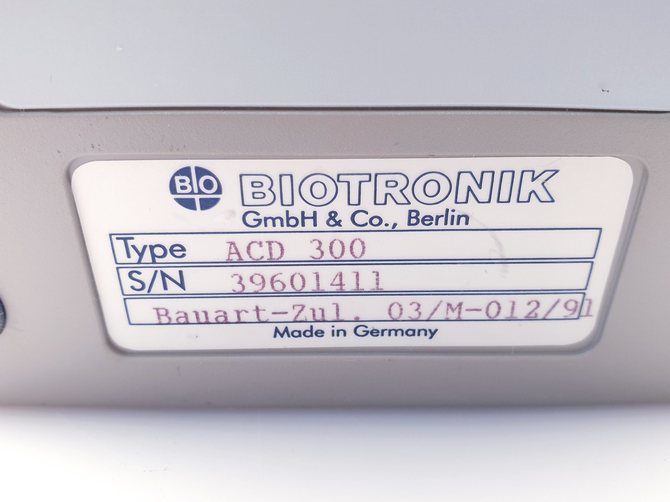 Biotronic ERA300 ERA 300 + ACD300 ACD 300 thumbnail 24