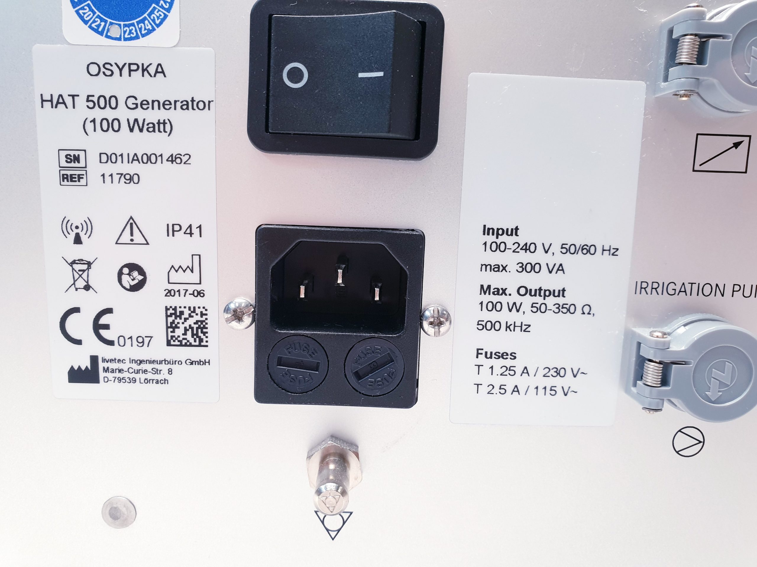 Osypka HAT500 Generator + HAT 500 Pumpe + Remote RF ablation generator thumbnail 13
