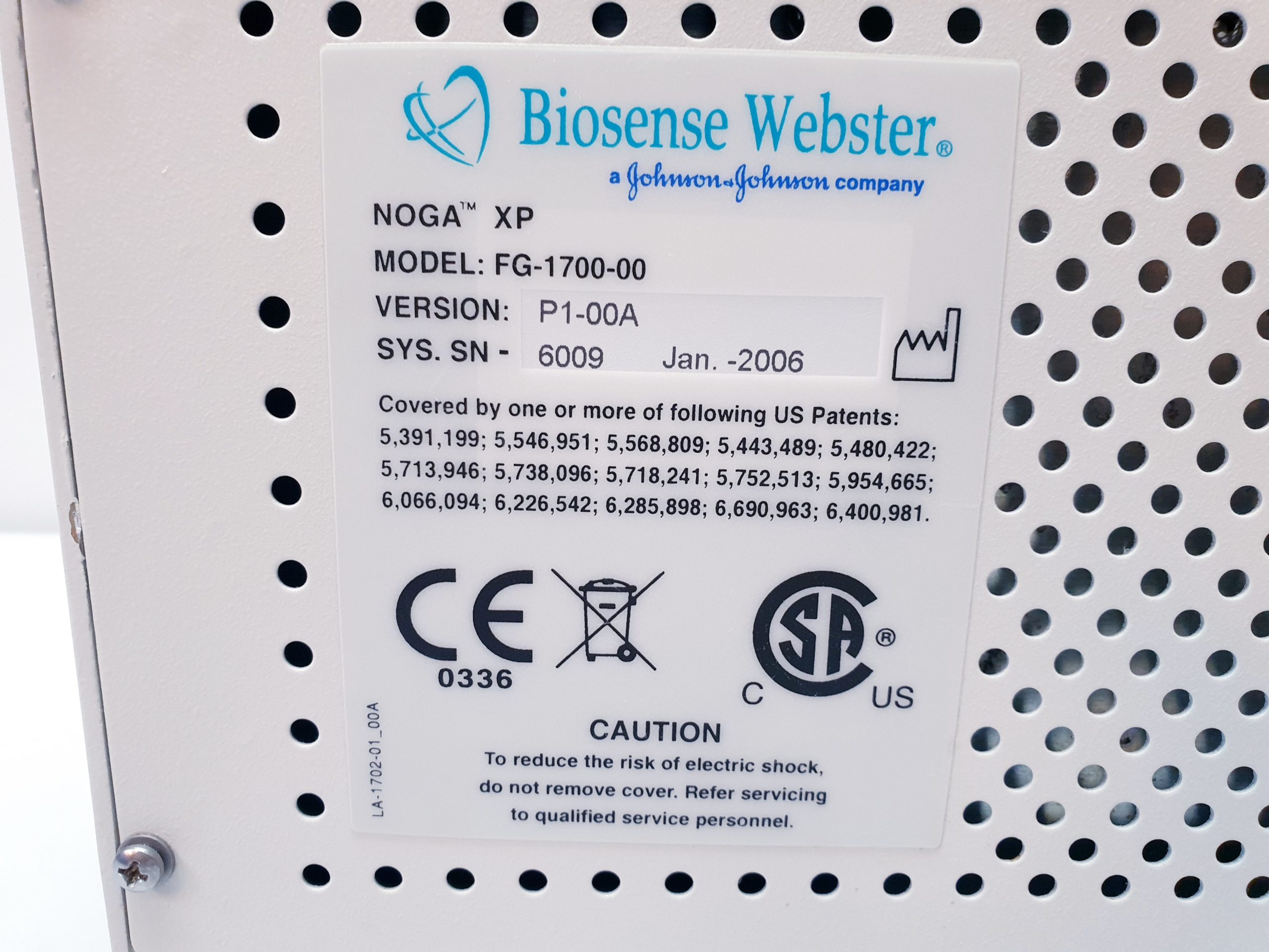 Biosense Johnson NOGA XP Cardiac Navigation System FG-1700-00 thumbnail 2