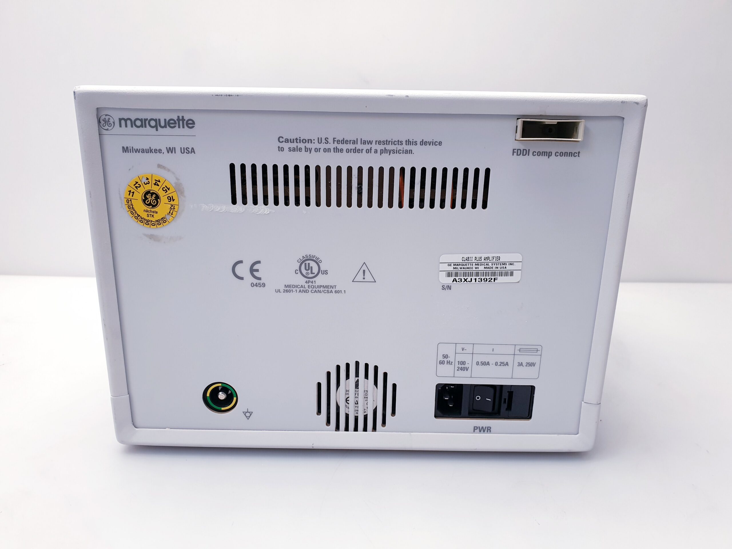 GE CLAB II PLUS 64 AMPLIFIER Medizinische Aufzeichnungsgeräte Monitor thumbnail 2