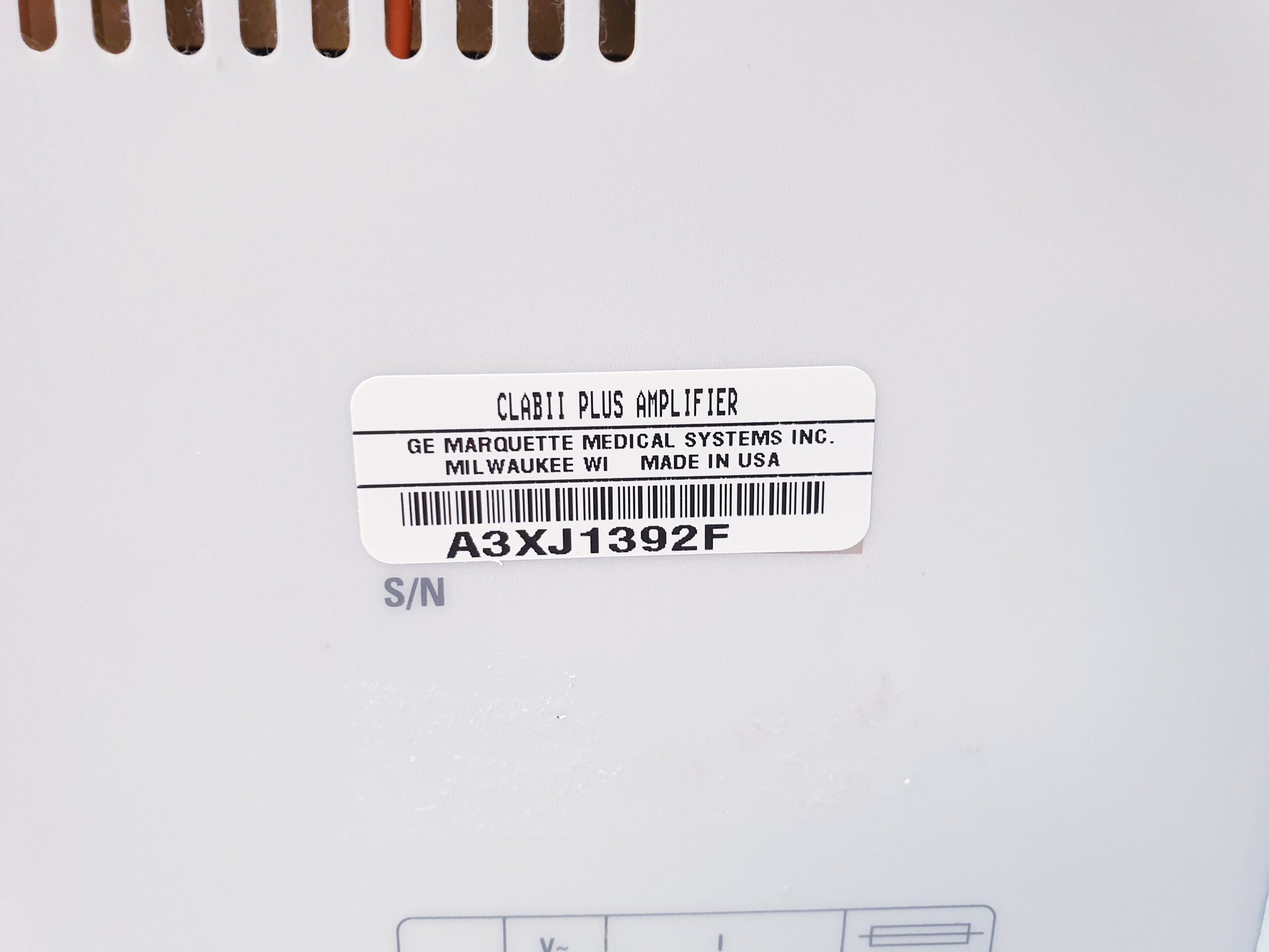GE CLAB II PLUS 64 AMPLIFIER Medizinische Aufzeichnungsgeräte Monitor thumbnail 3