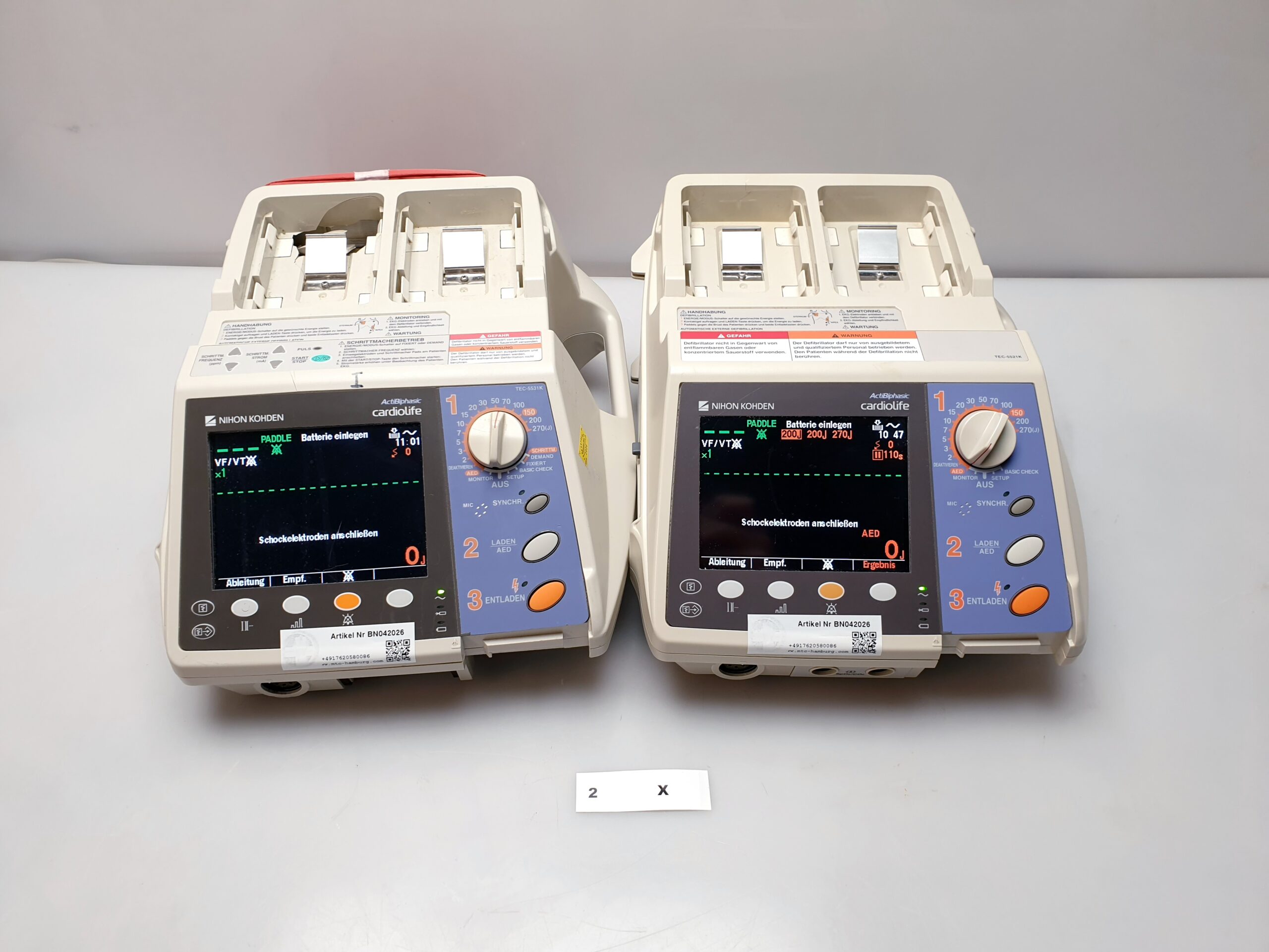Nihon Kohden TEC-5521K Actibiphasic Cardiolife Defibrillator – Defi thumbnail 2