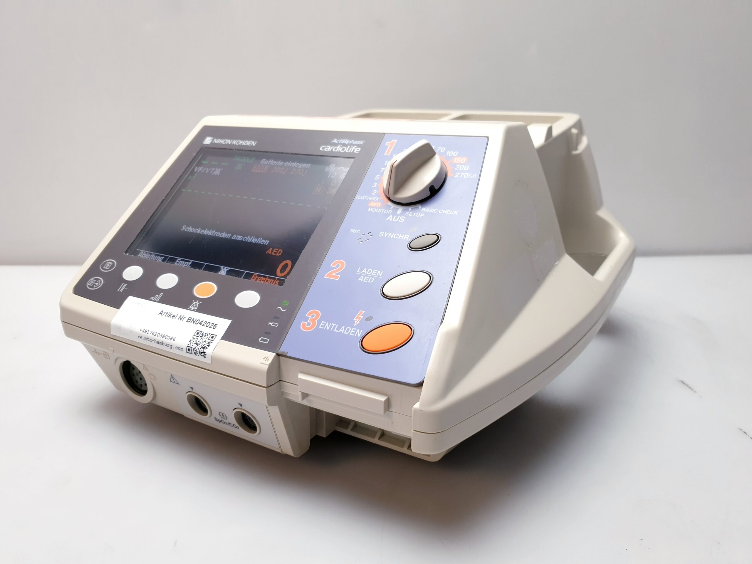 Nihon Kohden TEC-5521K Actibiphasic Cardiolife Defibrillator – Defi thumbnail 6