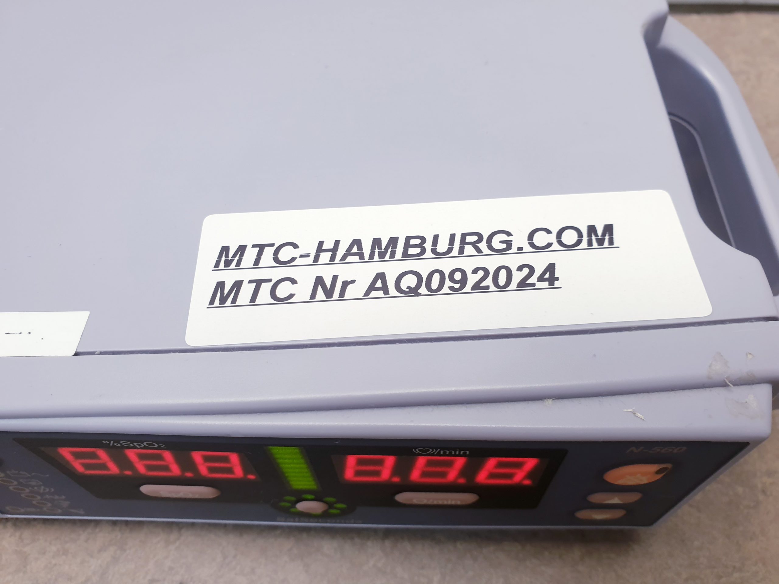 Nellcor N-560 SpO2 Pulsoximeter Sauerstoffmessgerät, Sauerstoffsättigung thumbnail 2