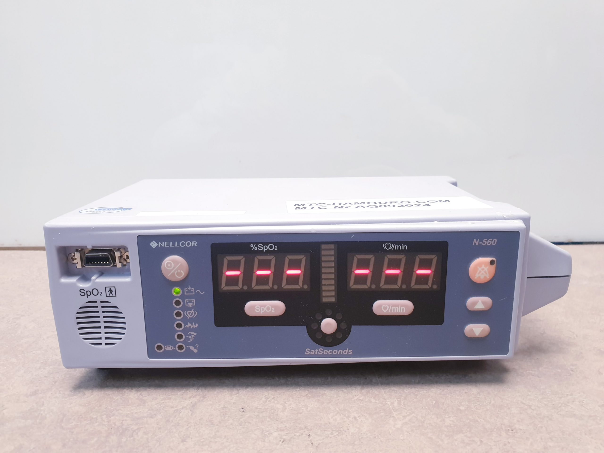 Nellcor N-560 SpO2 Pulsoximeter Sauerstoffmessgerät, Sauerstoffsättigung thumbnail 4