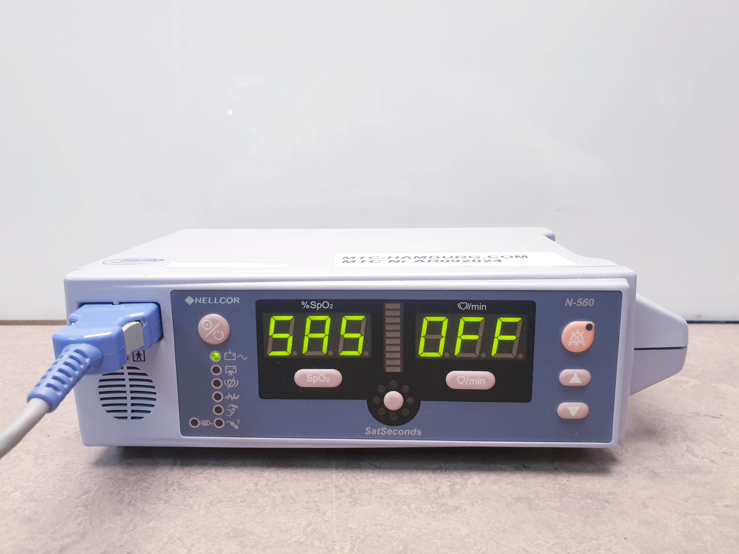Nellcor N-560 SpO2 Pulsoximeter Sauerstoffmessgerät, Sauerstoffsättigung thumbnail 4