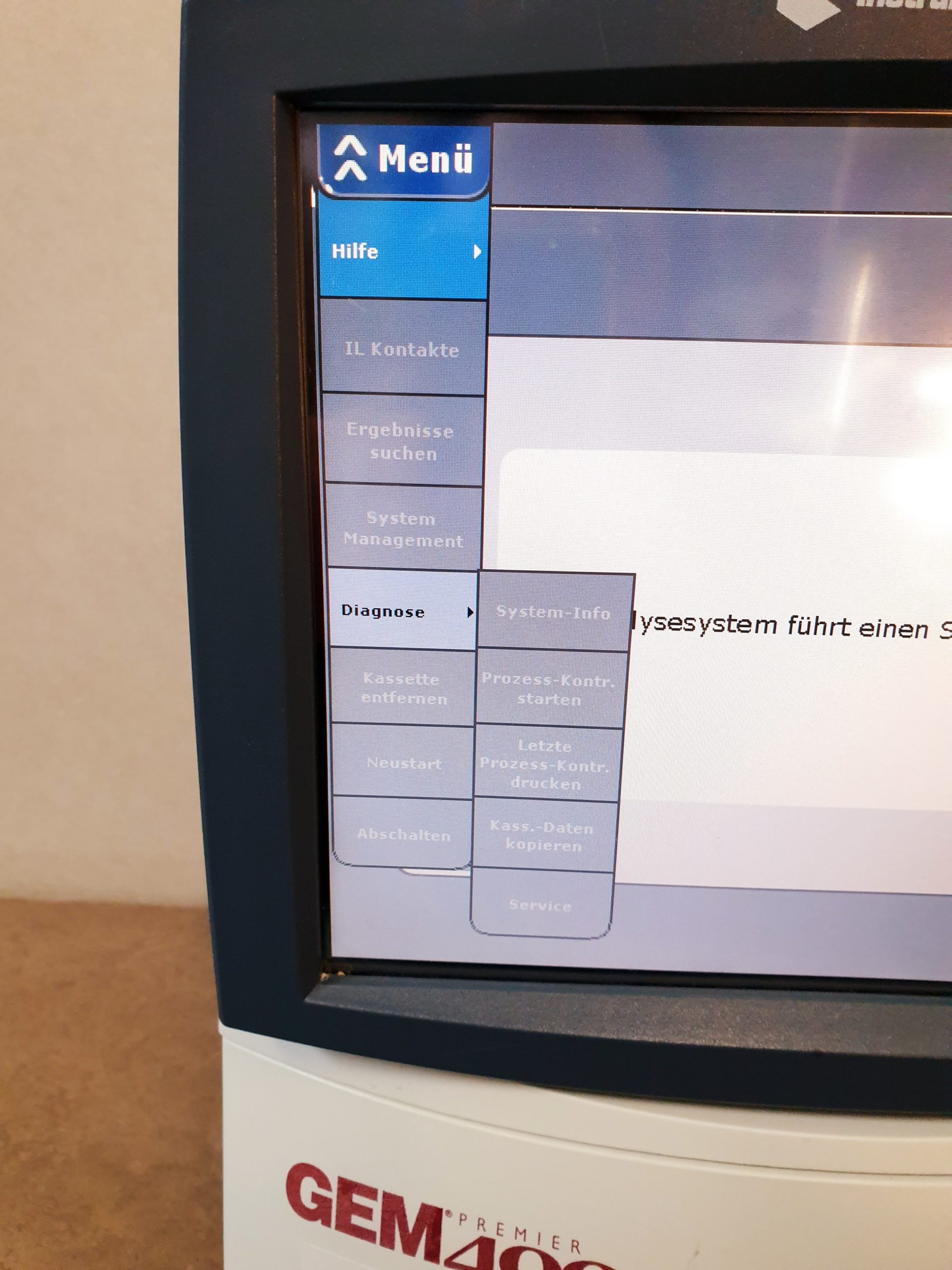 Gem Premier 4000 Blood Gas Analyzer Instrumentation Laboratory Unternehmen— thumbnail 2