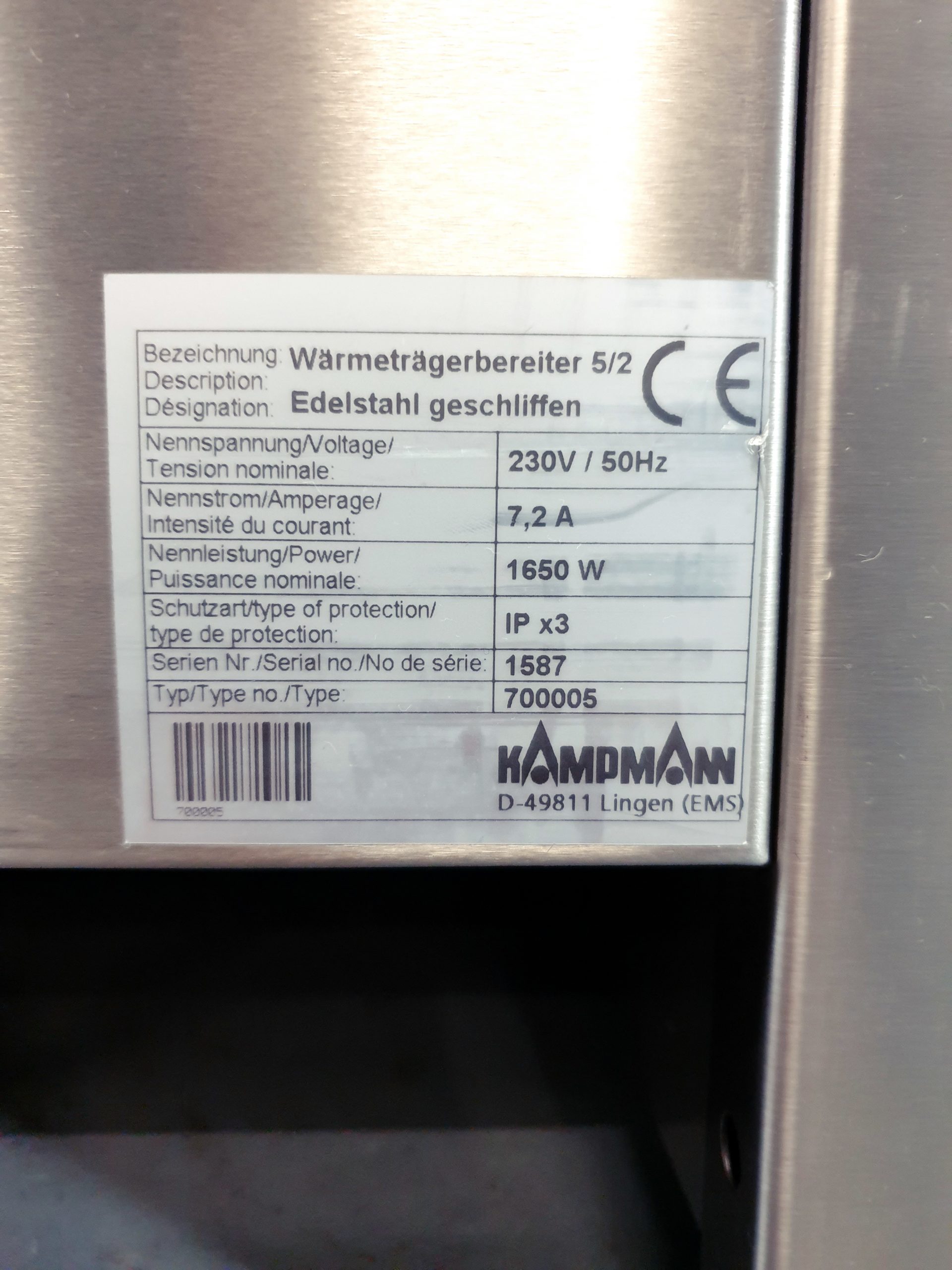 KAMPMANN 700005 WÄRMETRÄGERBEREITER 5/2 thumbnail 5
