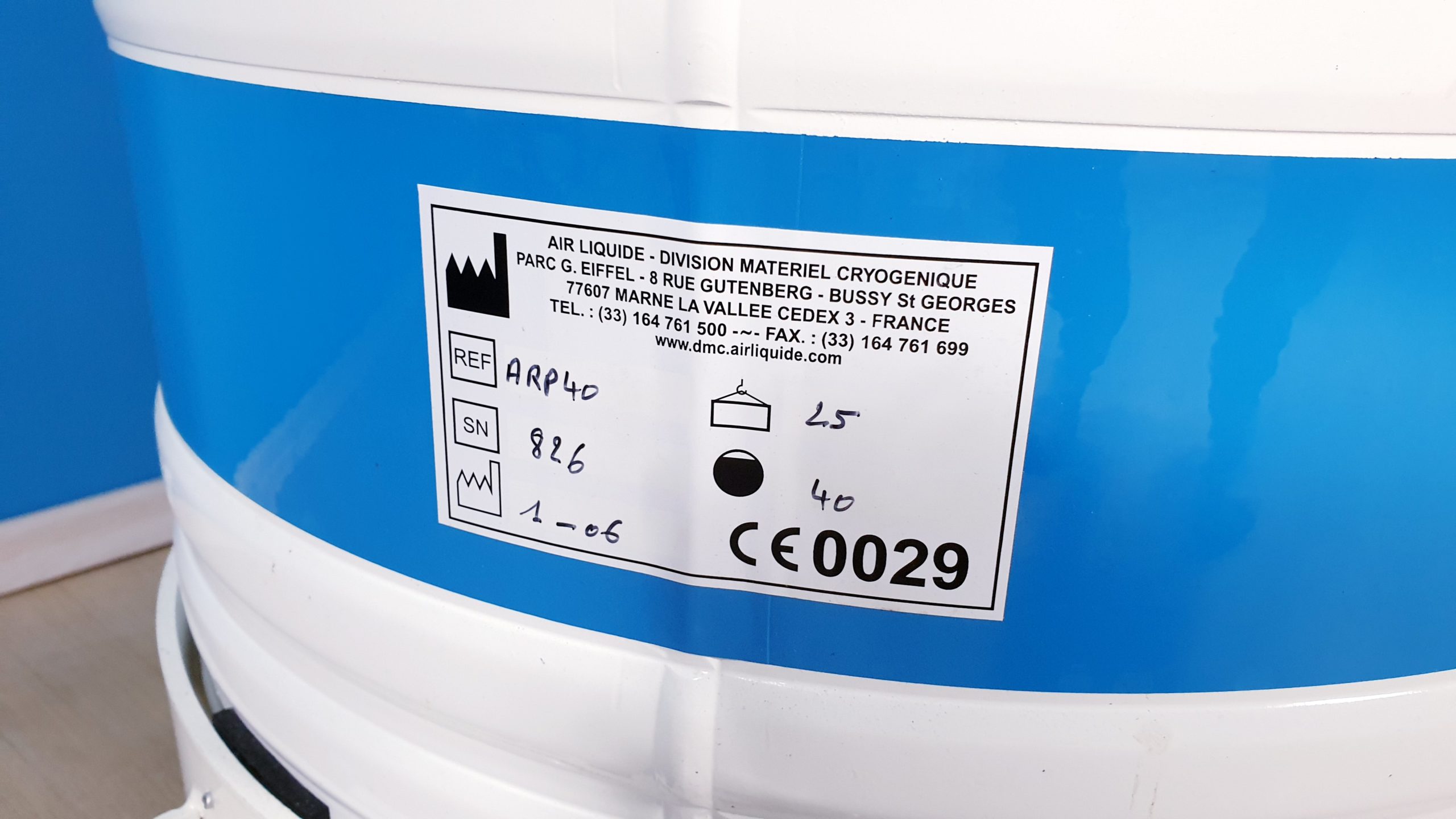 Arpege 40 Lagerbehälter v für Langzeit-Lagerung von biologischen Proben in Gas- oder Flüssigphasenlagerung. thumbnail 5