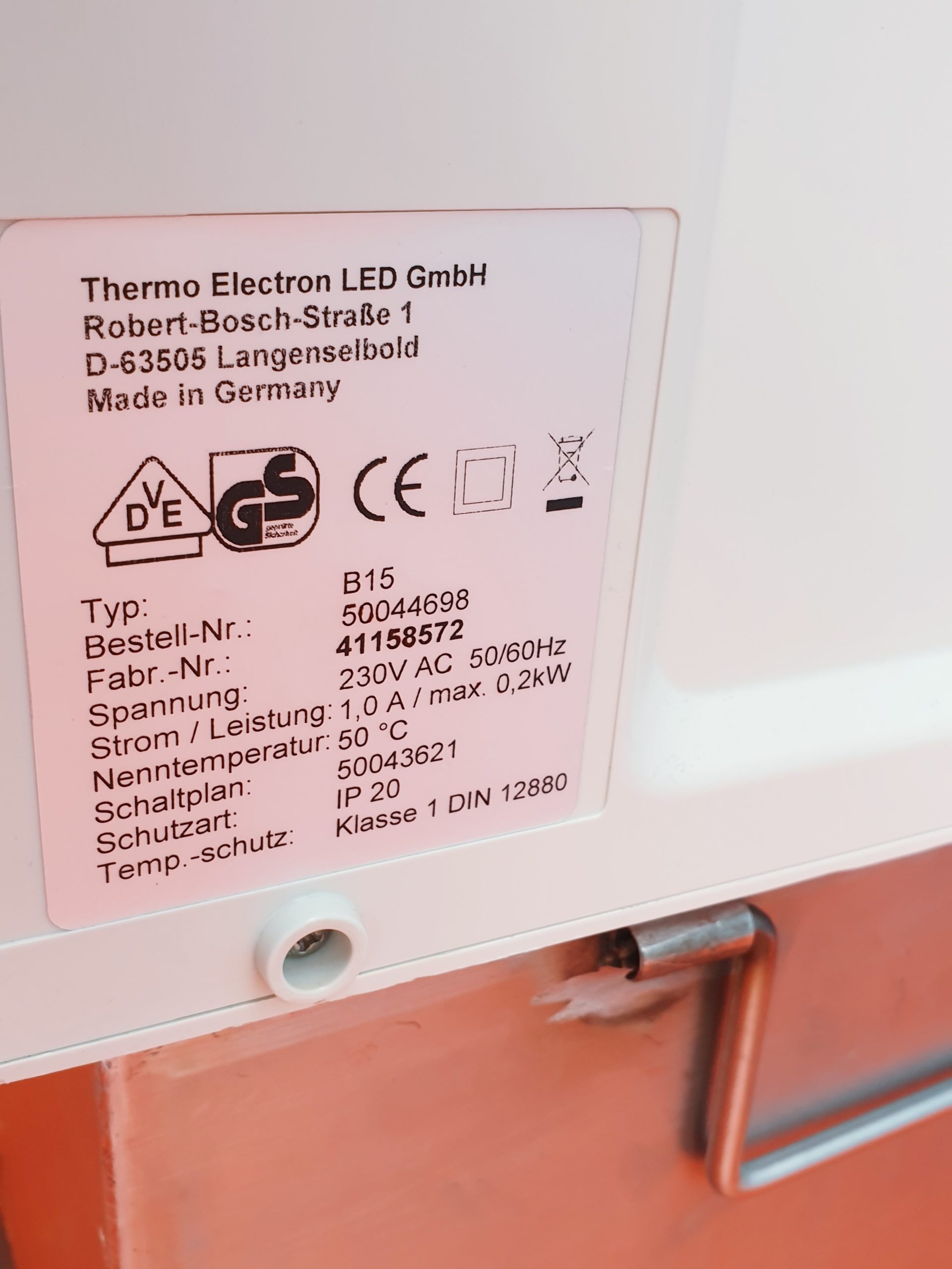 Thermo Scienfitic B15 Wärmeschrank , 20-50°C thumbnail 5