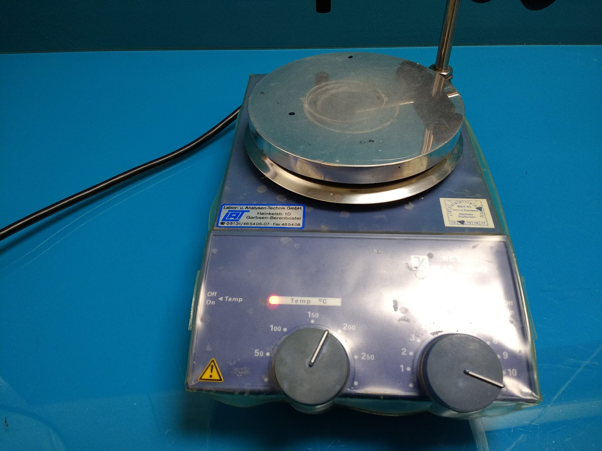 IKA Werke RCT Basic Digital Hot Plate Magnetic thumbnail 2