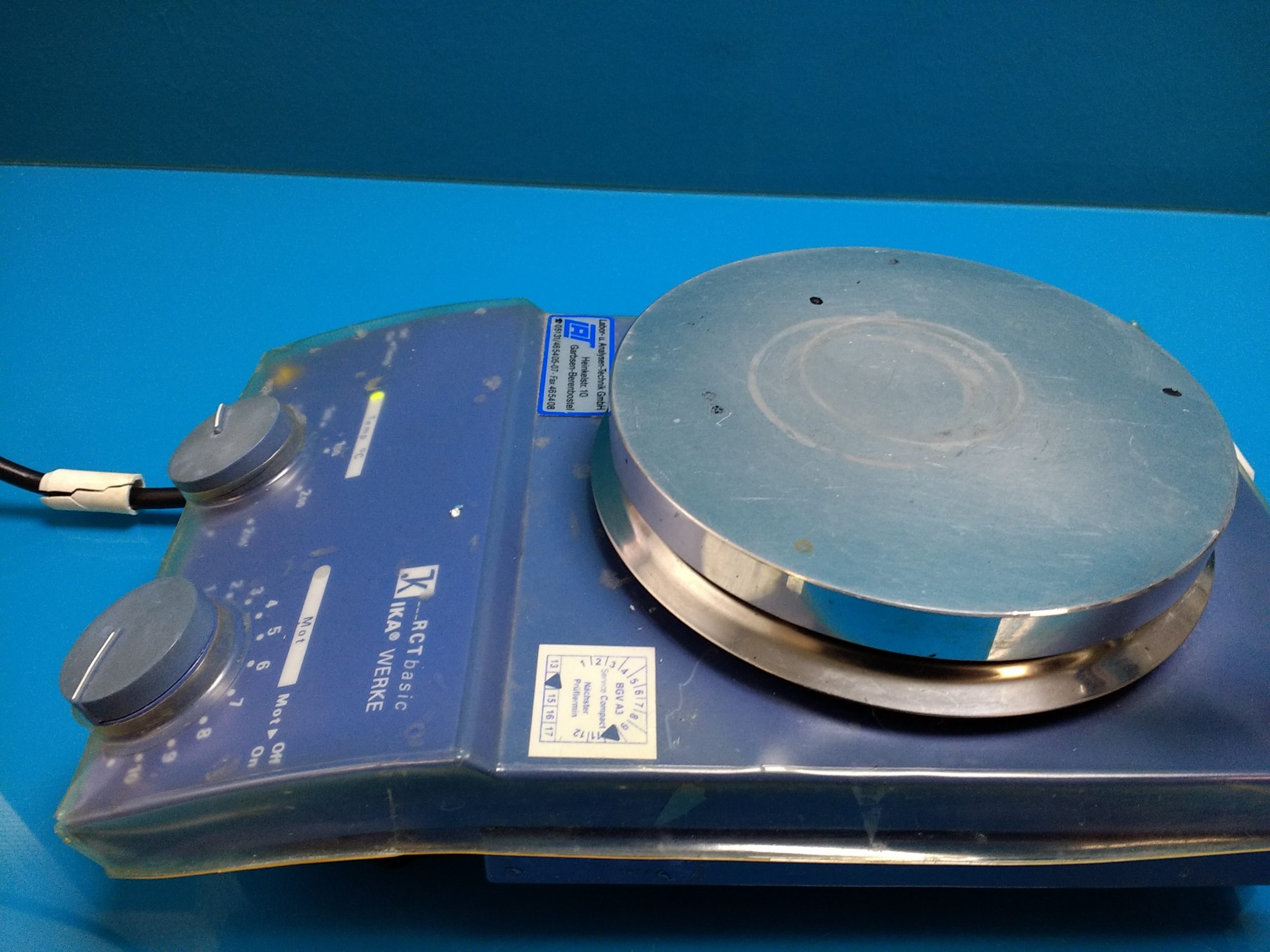 IKA Werke RCT Basic Digital Hot Plate Magnetic thumbnail 4