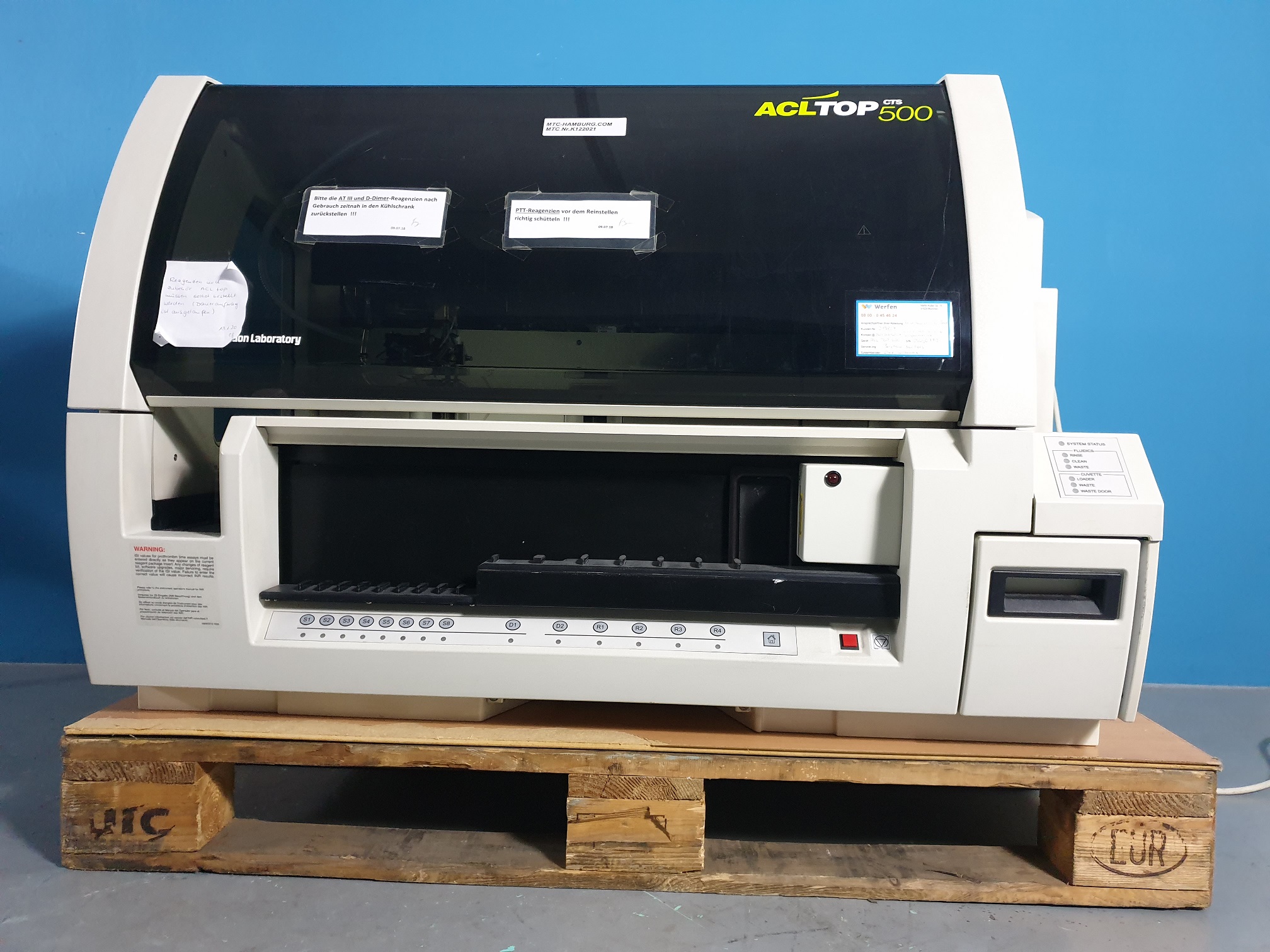 CTS ACLTOP 500 // ACL TOP 500 automatisches Koagulationsmessgerät Coagulation Analyzer — image 1 of 4