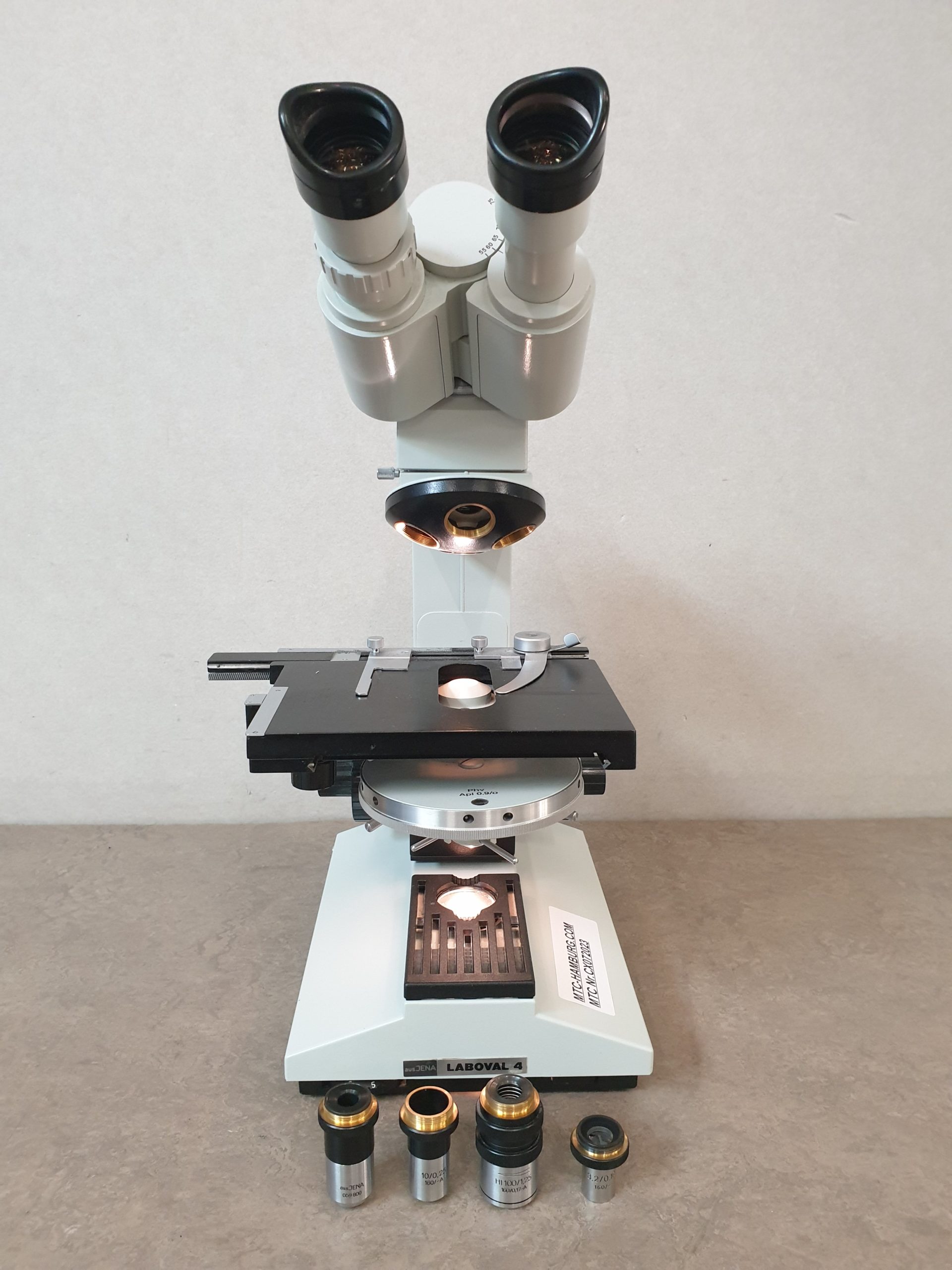 Carl Zeiss Jena Laboval 4 Labormikroskop Mikroskop thumbnail 3