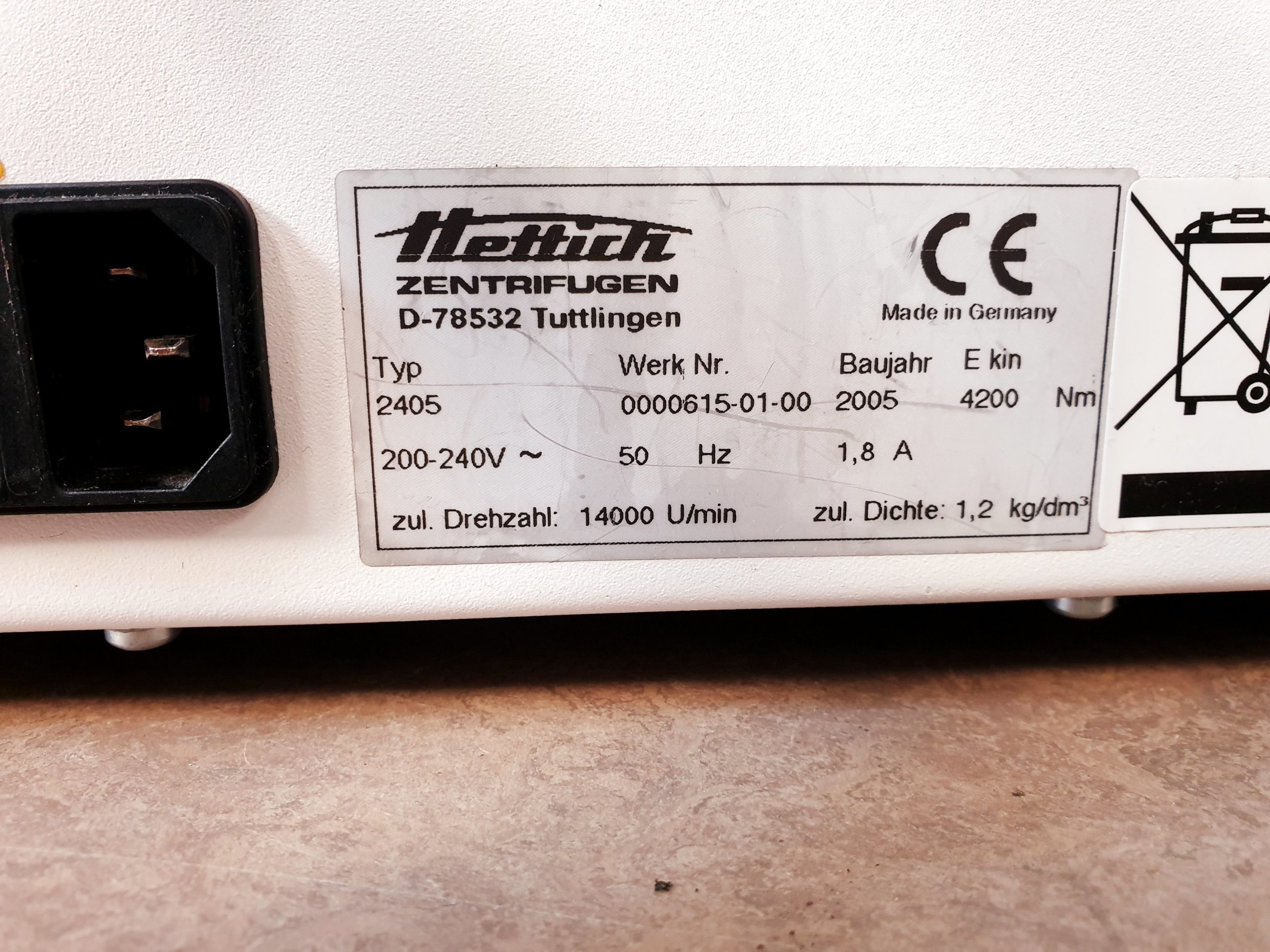 Hettich Mikro 200R // 200 R Kühlzentrifuge Labor Rotor 24x3g 15000 RPM thumbnail 5