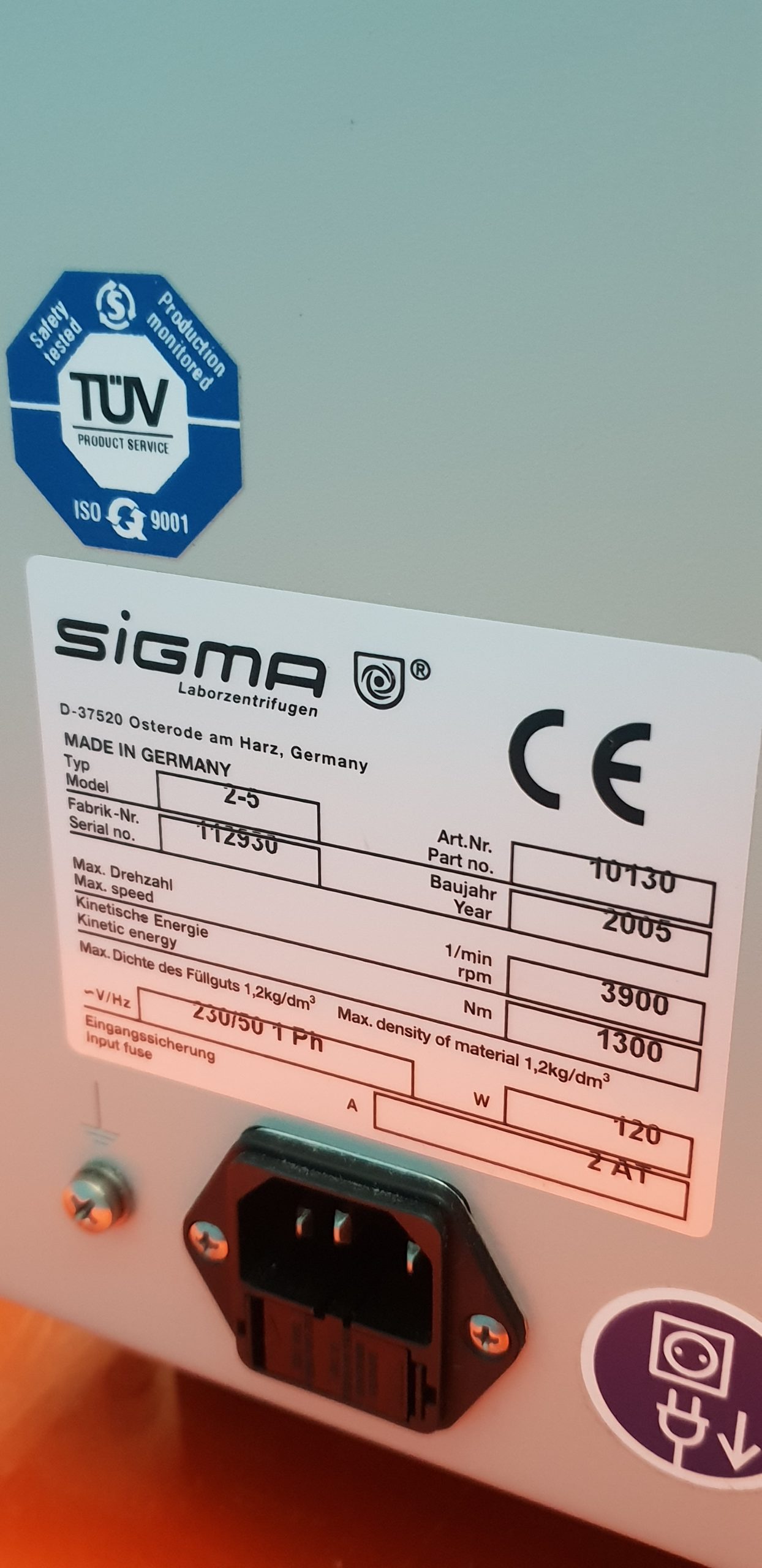 Sigma 2 – 5 Zentrifuge thumbnail 5