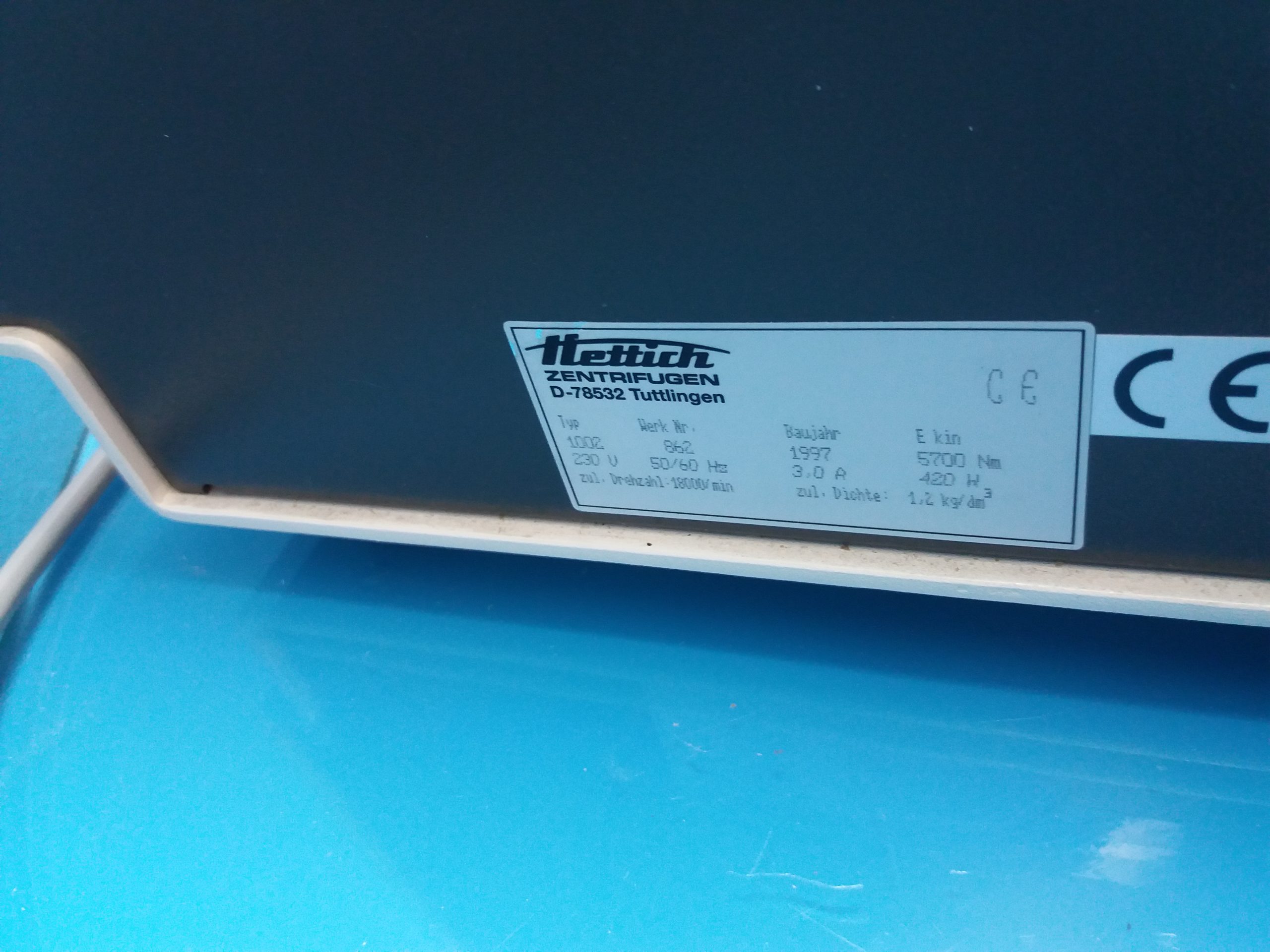 Hettich EBA 12 R 12 R 1002 Kühlzentrifuge // Refrigerated Centrifuge with rotor thumbnail 5