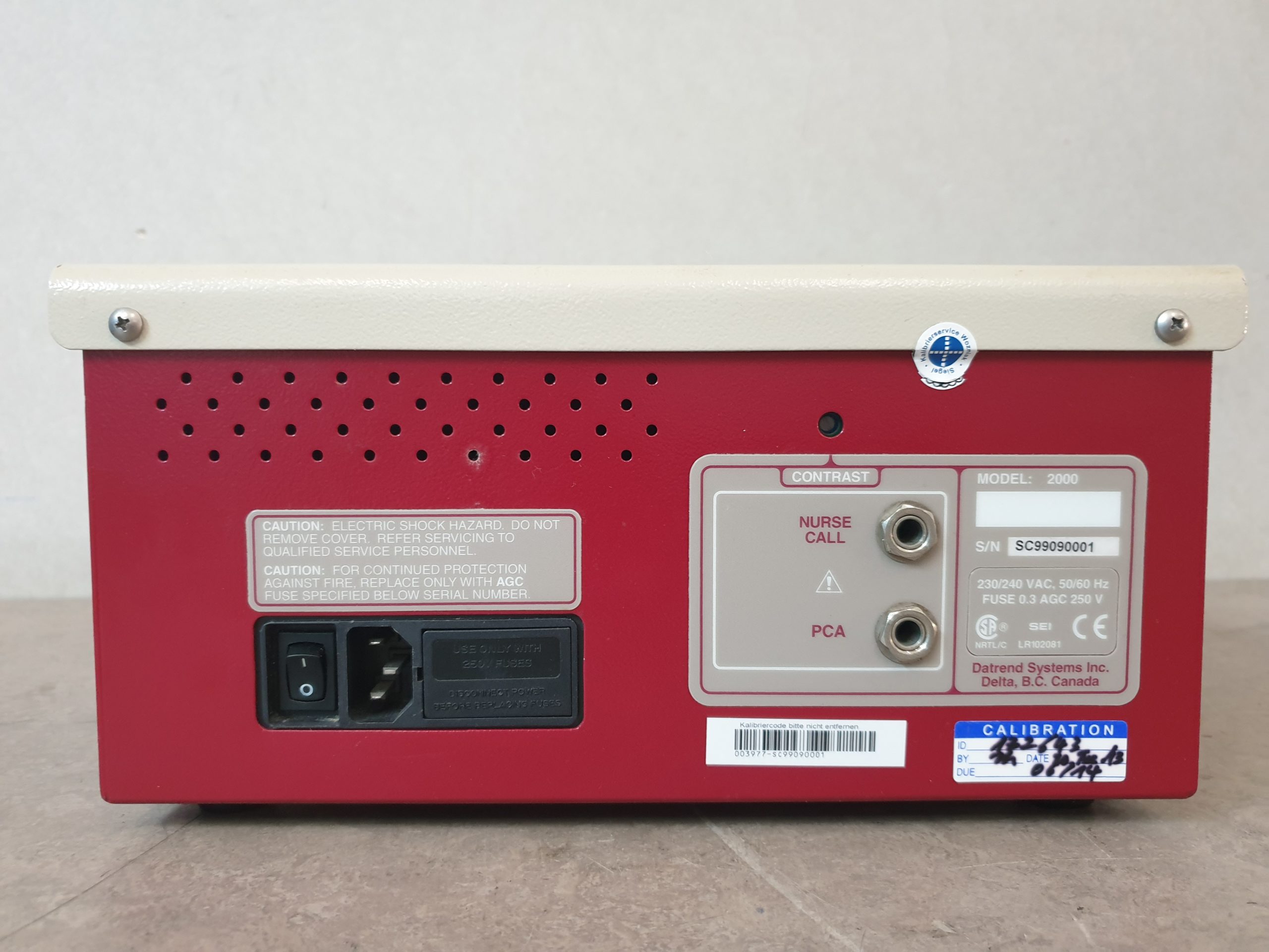 Datrend Infutest 2000 Series C Dual Channel Infusion Pump Device Analyzer thumbnail 7